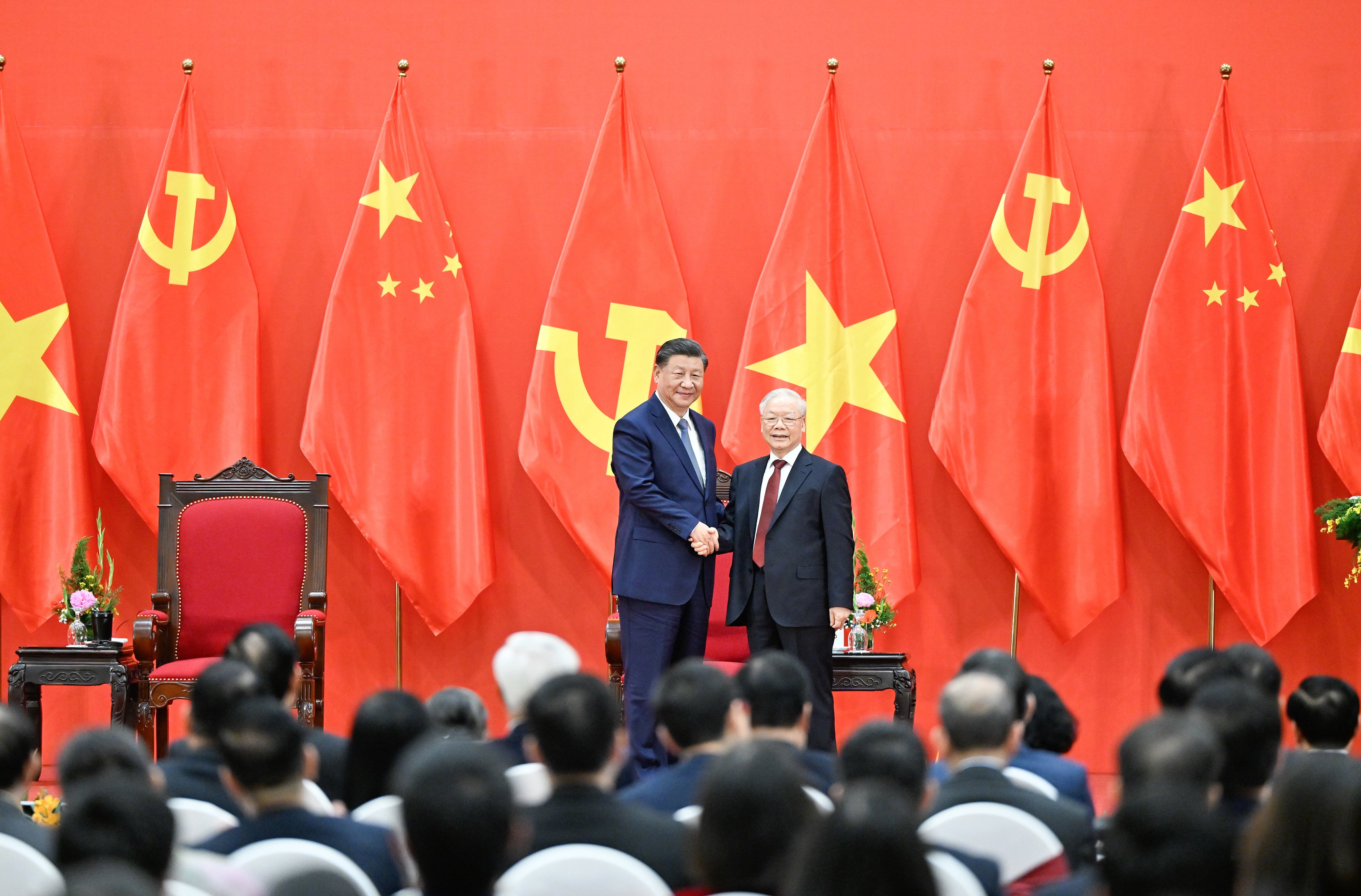 China and Vietnam have described each other as sharing “similar political regimes, a compatible ideology and belief, a similar development path, a shared vision and future”. Photo: Xinhua