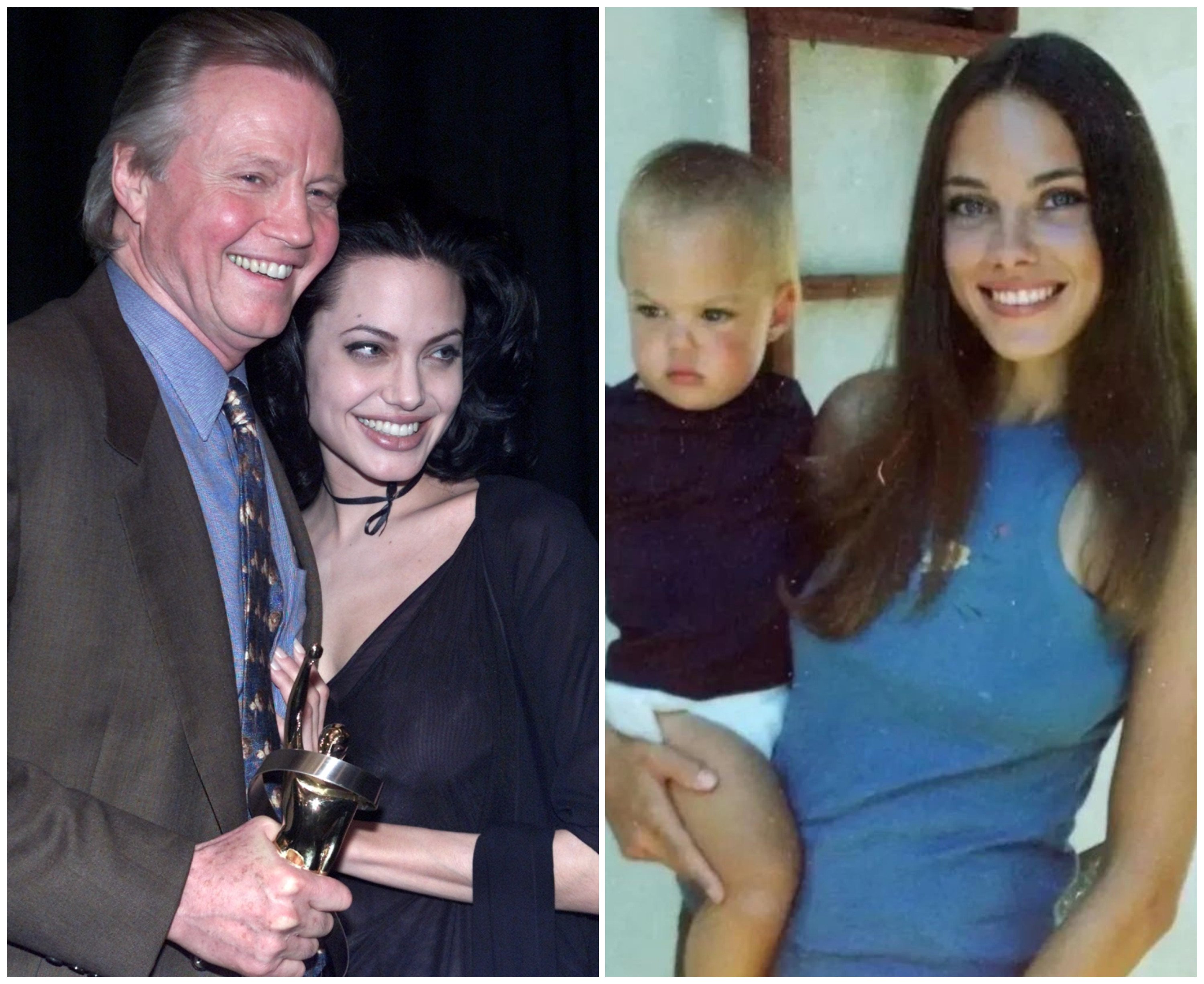 Angelina Jolie’s parents Jon Voight and Marcheline Bertrand were famous too. Photos: Reuters, @timeneverlieschico/Instagram