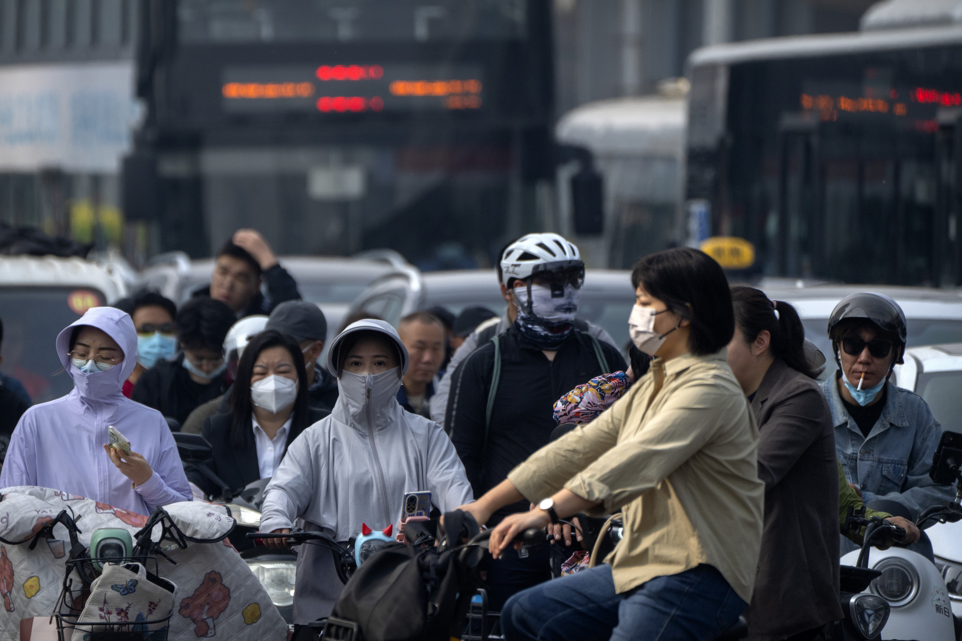 Hong Kong and mainland China are in the winter flu season. Photo: AP 
