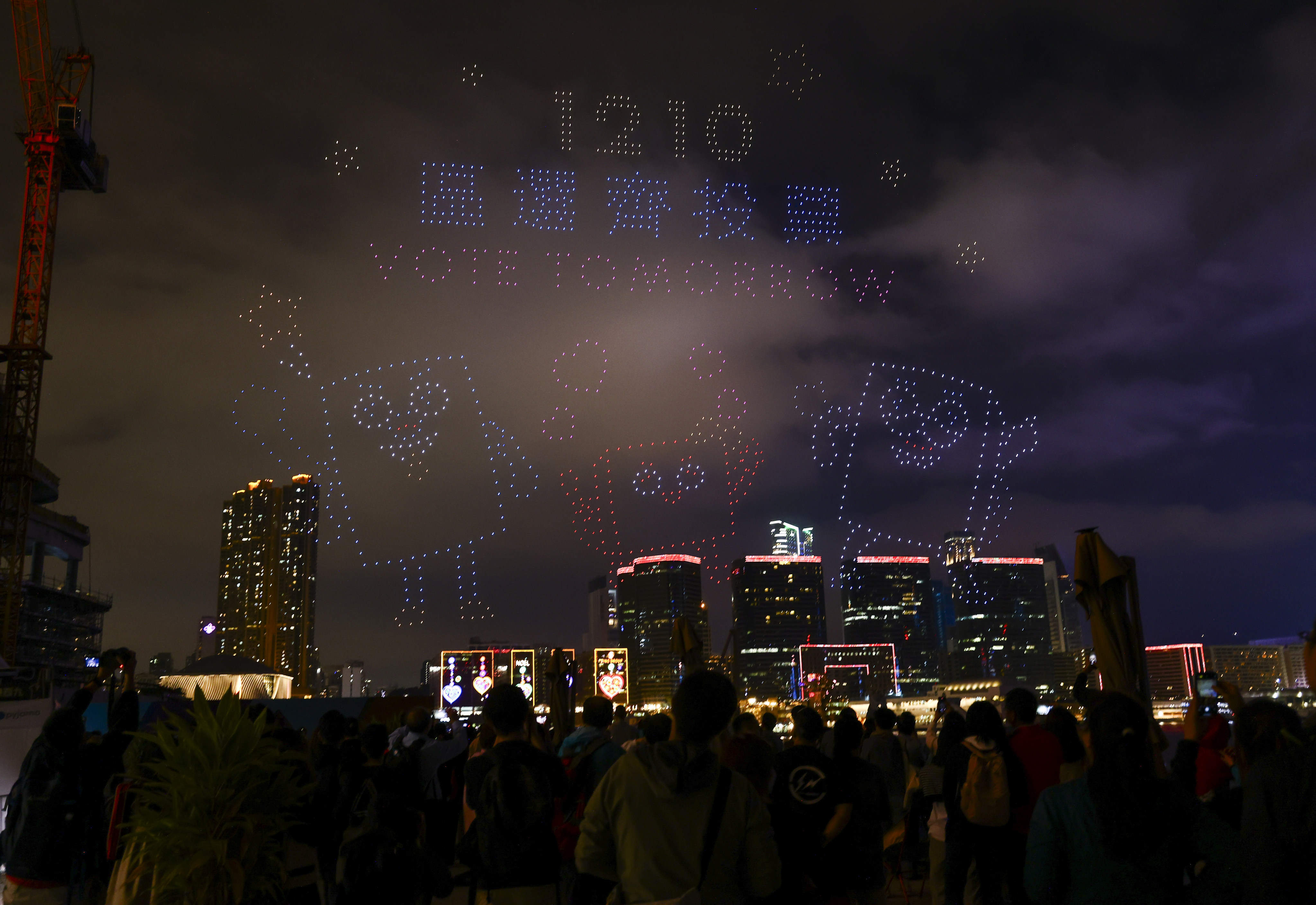 Despite a massive campaign to encourage voting, including harbourfront pyrotechnics on December 9, turnout hit a record low. Photo: Dickson Lee