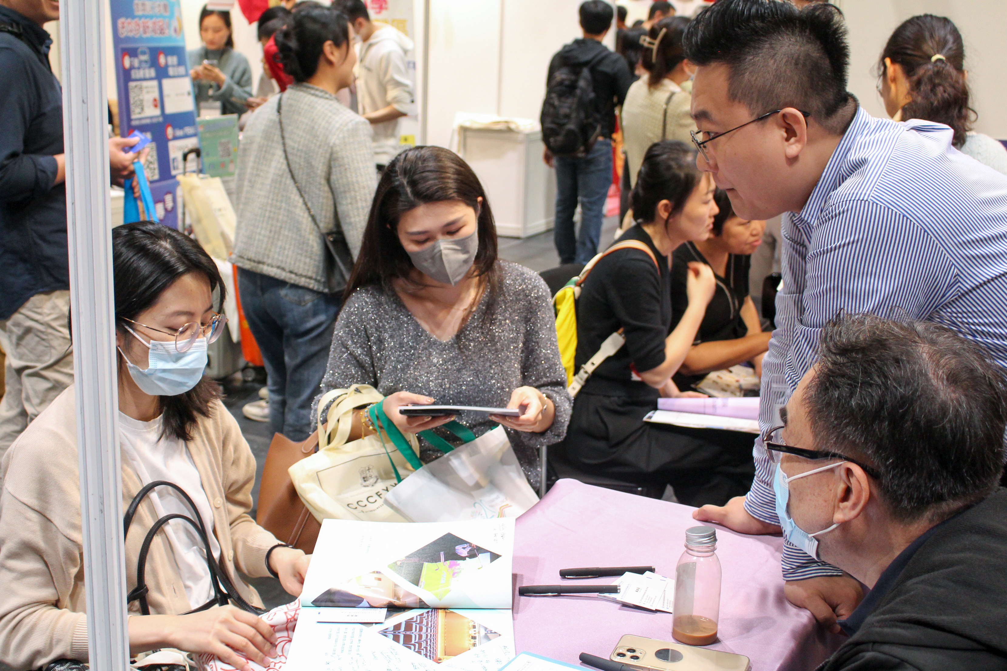 The expo attracted attendees from mainland cities such as Shenzhen, Wuhan and Beijing. Photo: Jack Deng 