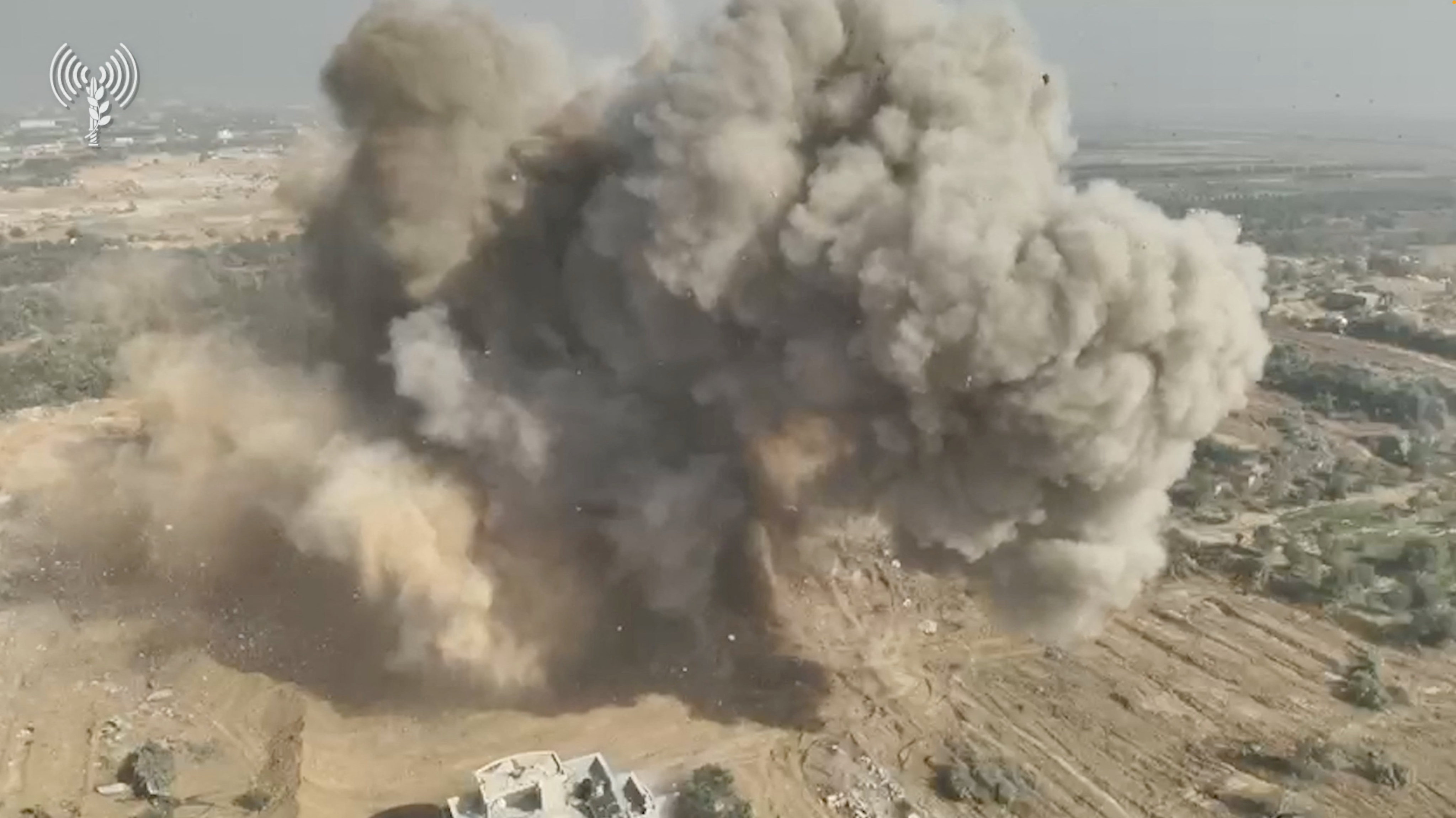 Smoke rises from a location in Gaza this month during an Israeli military operation on in this screengrab obtained from a handout video. Photo: Israel Defence Forces/Handout via Reuters