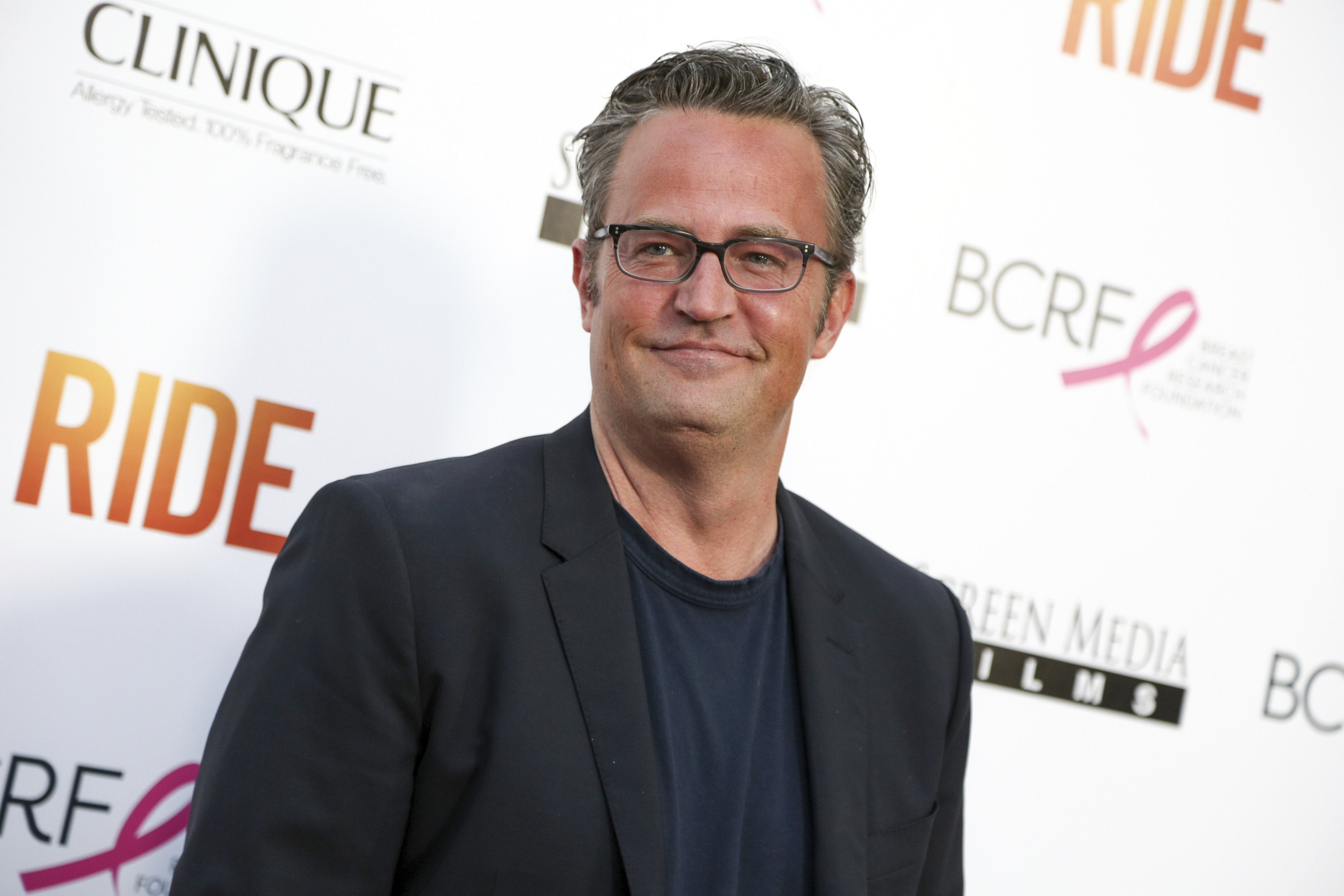 Matthew Perry arrives at a movie premiere in Los Angeles in April 2015. Photo: AP