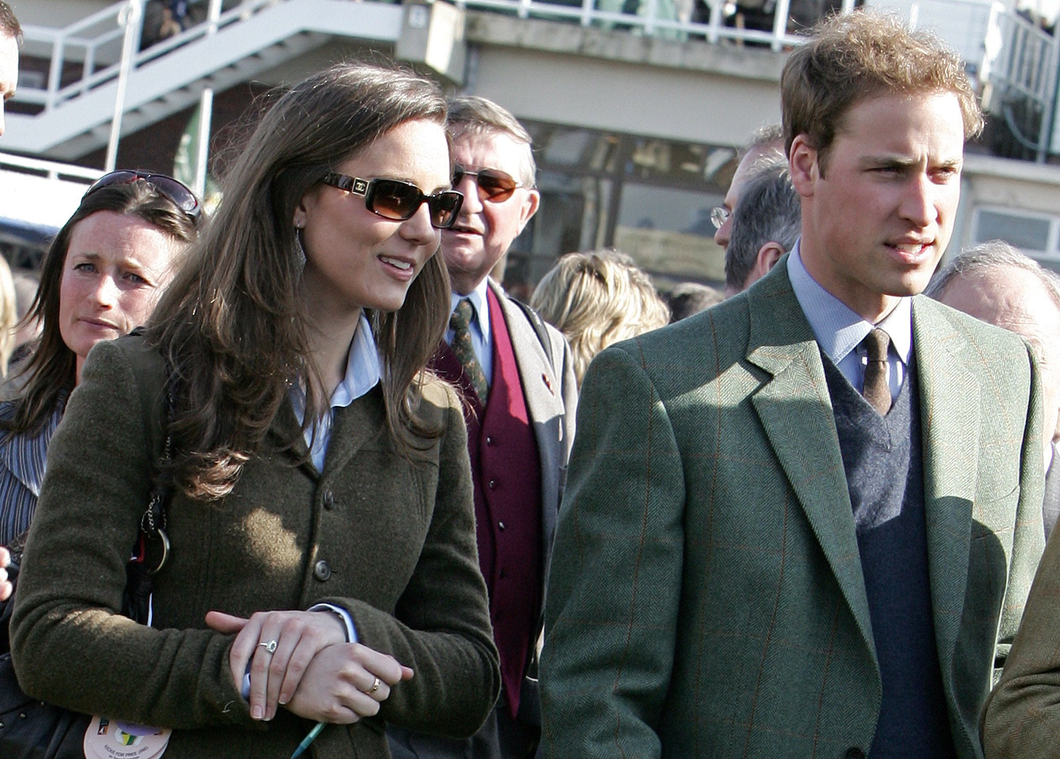 Britain’s Prince William stands beside his then-girlfriend Kate Middleton in 2007. Photo: AFP Photo:
