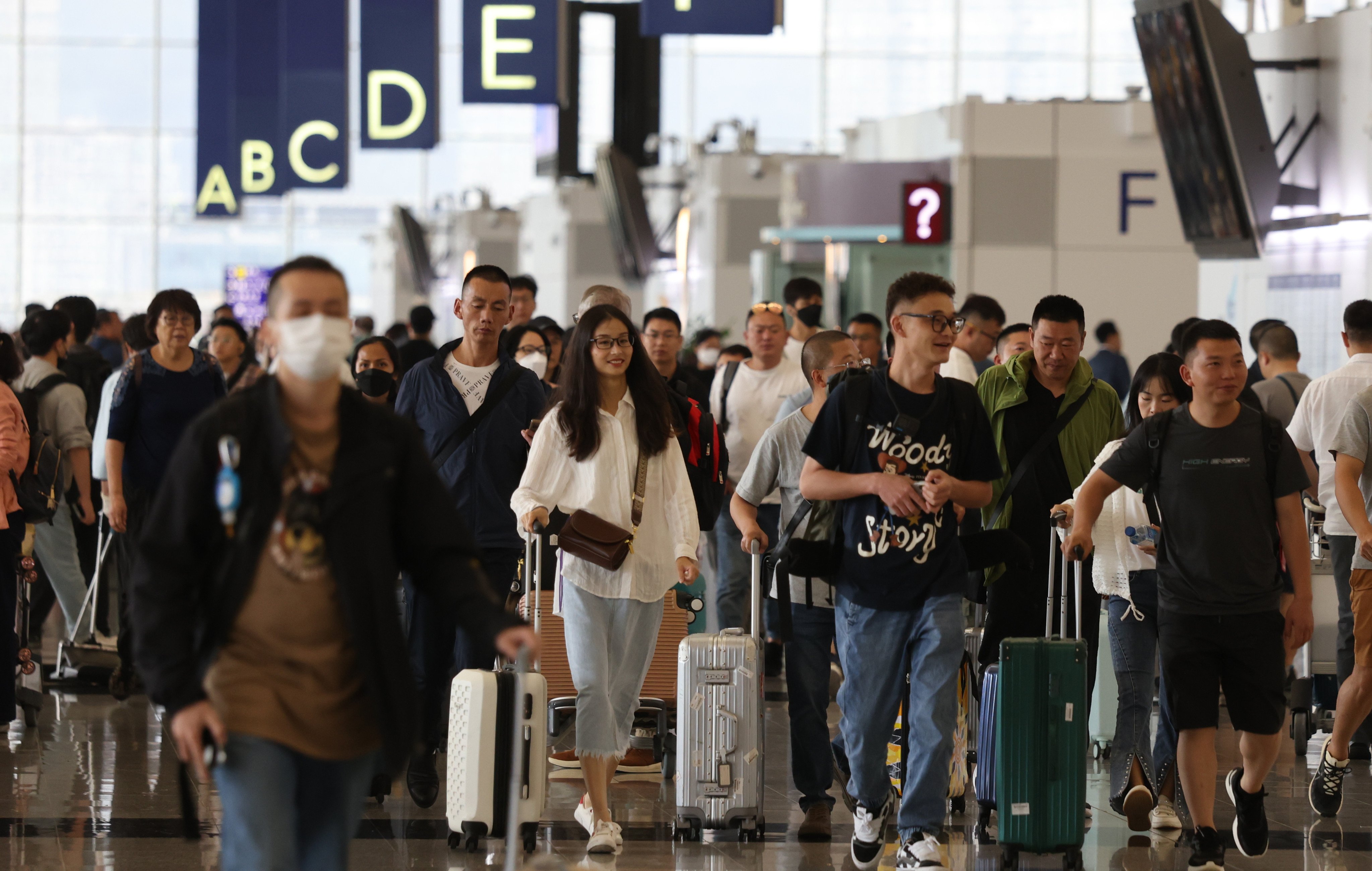 The airport is bracing itself for a major Christmas rush - the busiest period since Covid-19 struck the city. Photo: Yik Yeung-man