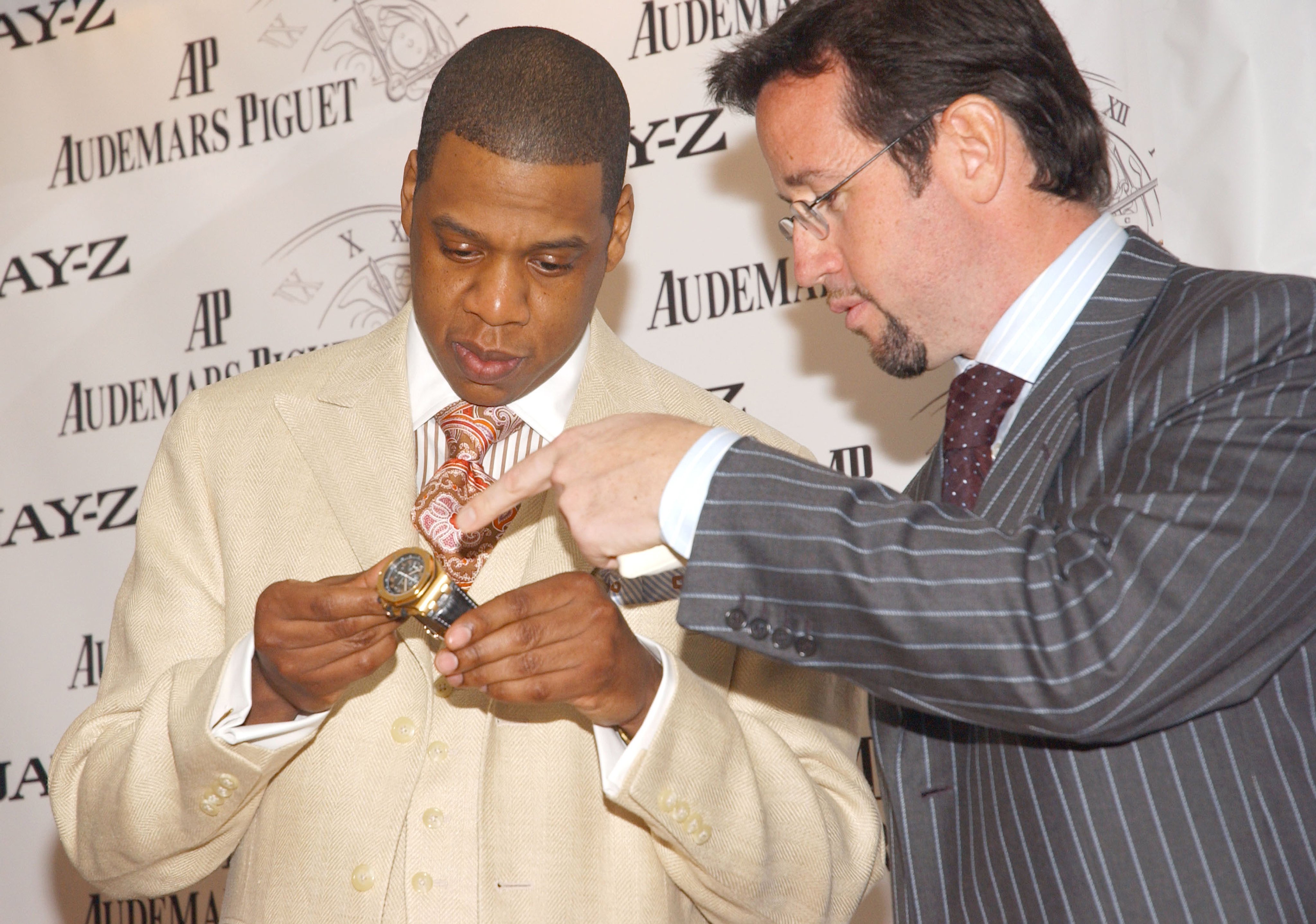 Jay-Z and François-Henry Bennahmias in 2005