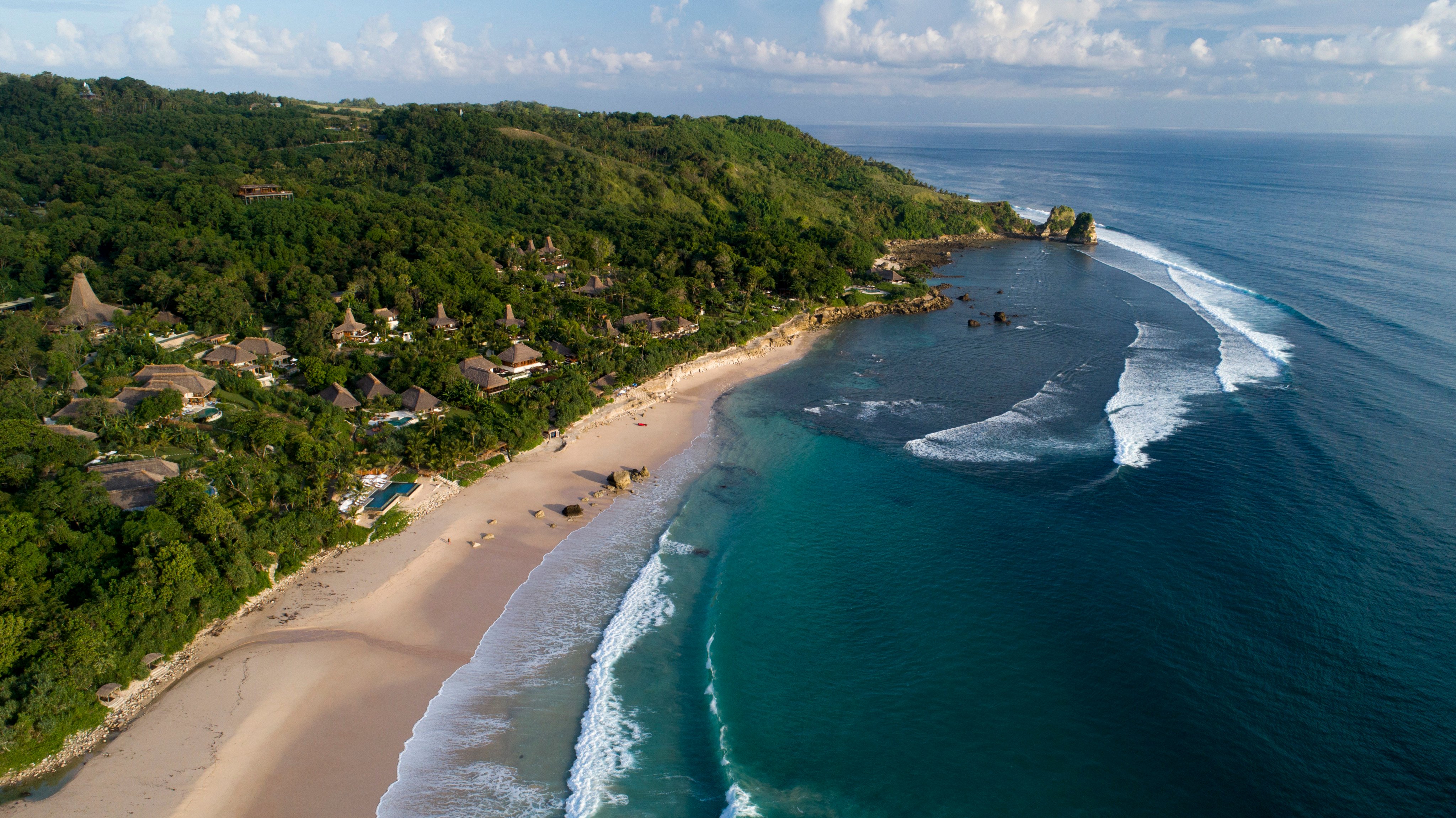 Nihi Sumba island is an award-winning resort on one of Indonesia’s less visited islands where an expereince of the people and culture of the island are central to the appeal, along with the seclusion and the surf. Photo by Jason Childs