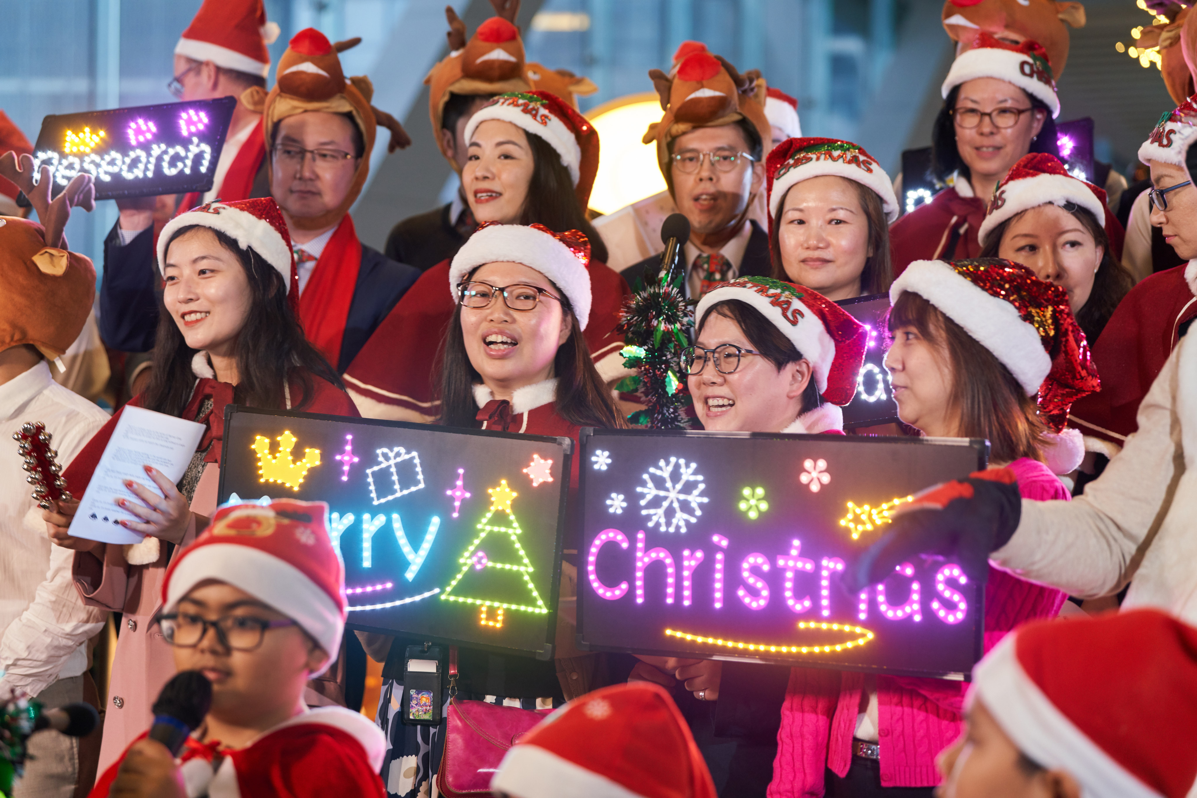 Morgan Stanley recently organised a party for the children of its employees and the Zubin Foundation, with a highlight being the choir singing. Photo: Wong Kin-fung