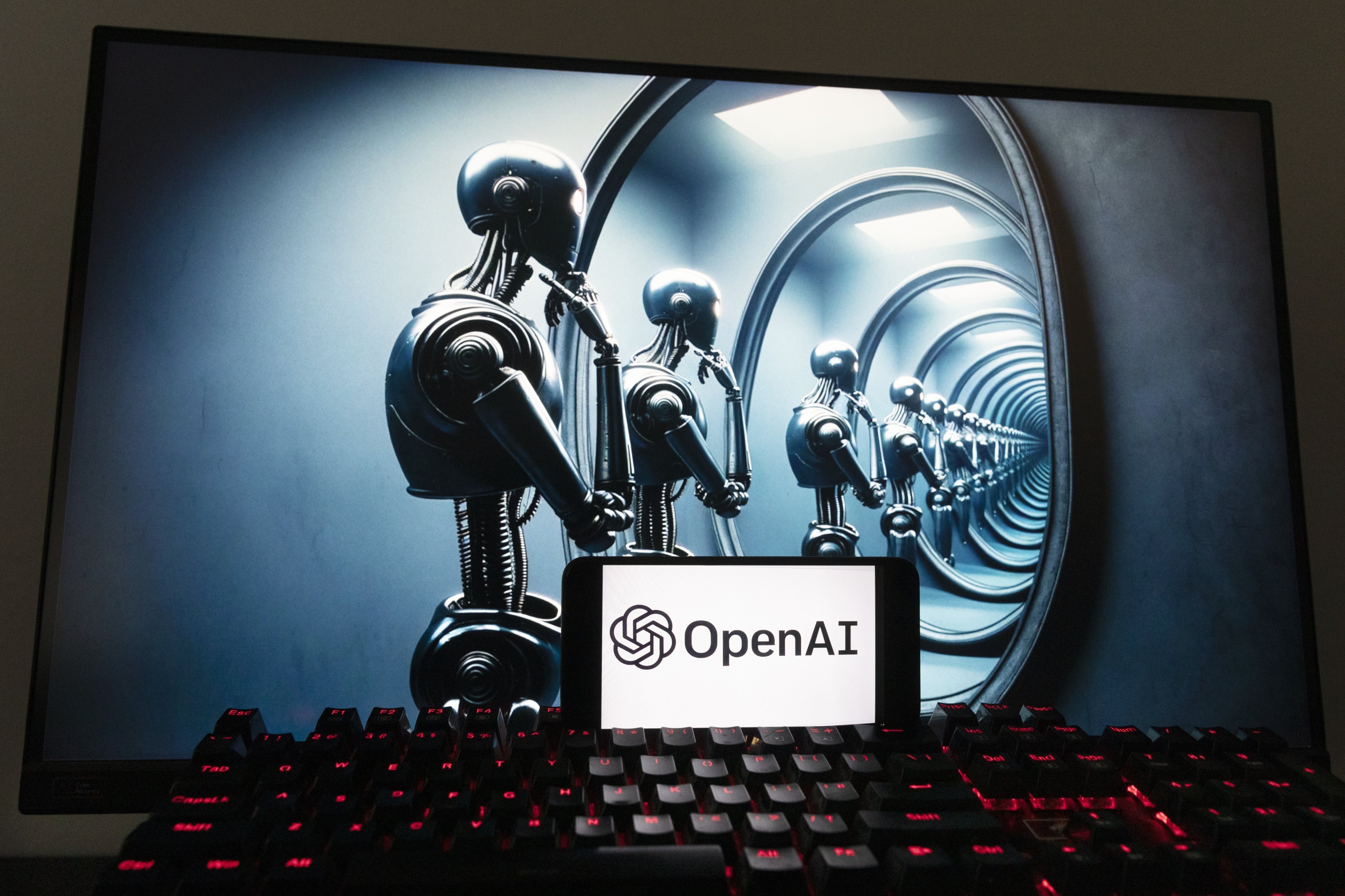 OpenAI’s rocketing valuation mirrors the artificial intelligence frenzy it kicked off one year ago after releasing ChatGPT. Photo: AP