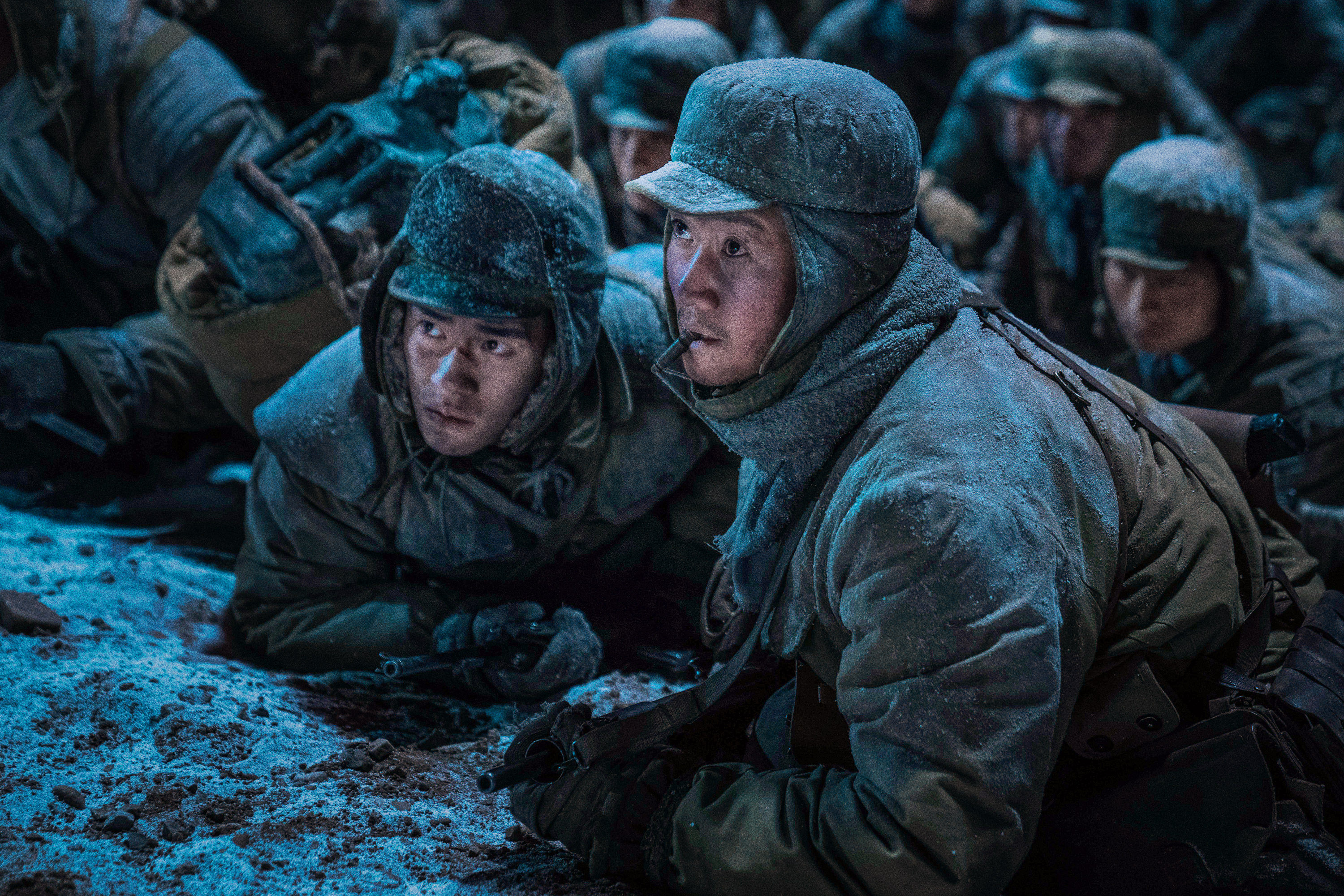 The viral video features clips from the 2021 domestic film The Battle of Lake Changjin, starring Jackson Yee (left) and Wu Jing. Photo: Handout