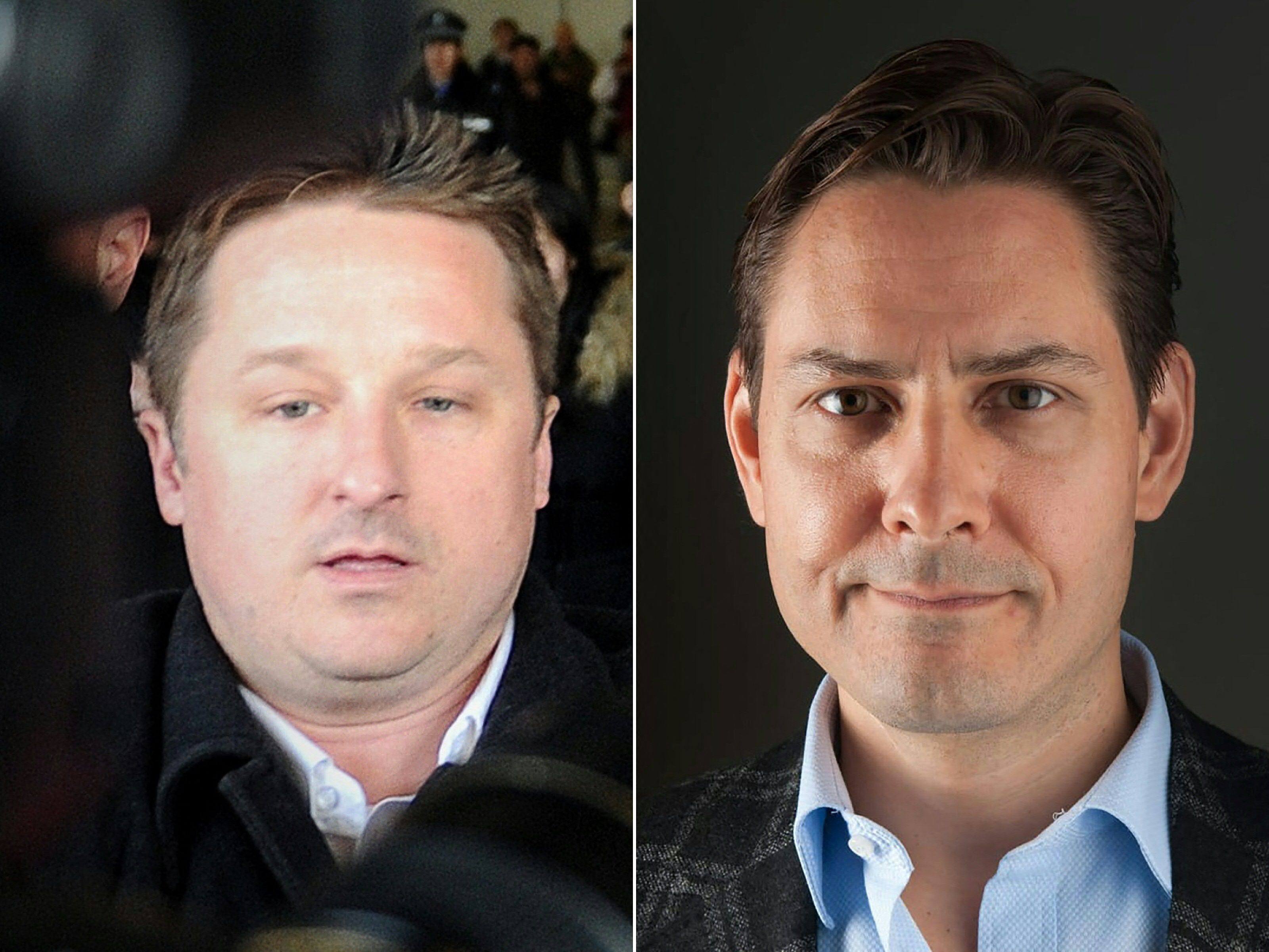 The Globe and Mail newspaper is reporting that Canada is willing to compensate Michael Spavor (left) and Michael Kovrig for being imprisoned in China. Photos: Wang Zhao and Julie David de Lossy/AFP