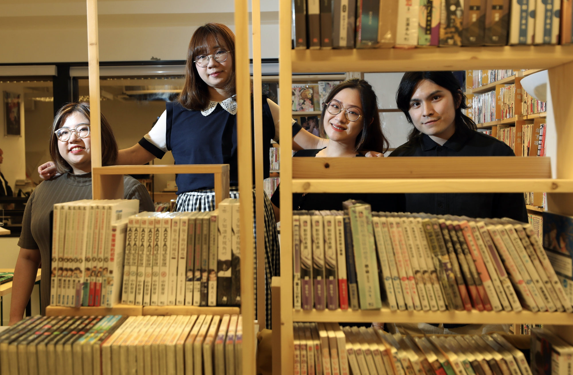 (Left to right) Fu Court co-founders Stephanie Diane Chow, Maron Chan, Konnie Lee and Philip Chan. Photo: Xiaomei Chen