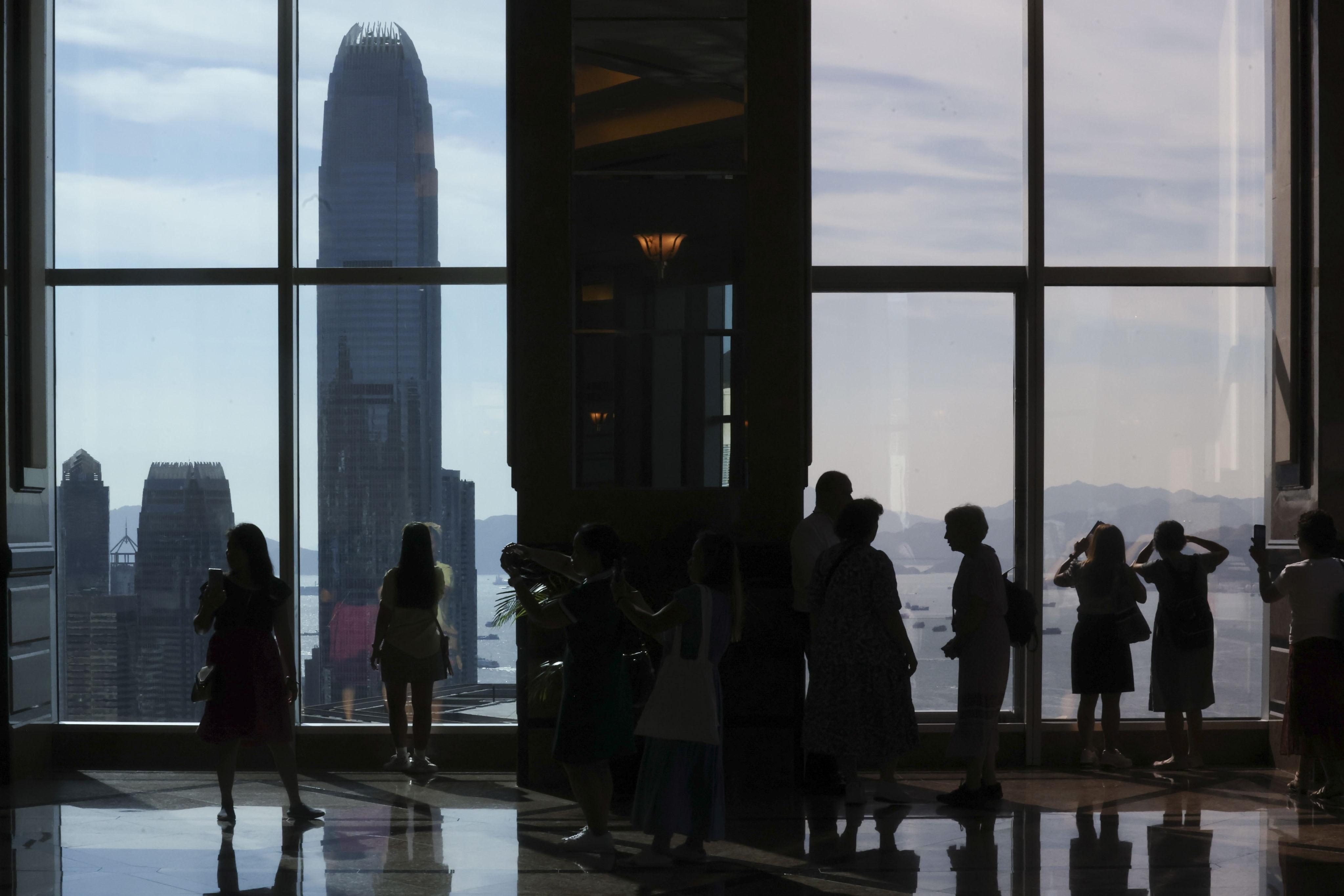 View of IFC from Central Plaza in Wan Chai. Photo: Jonathan Wong
