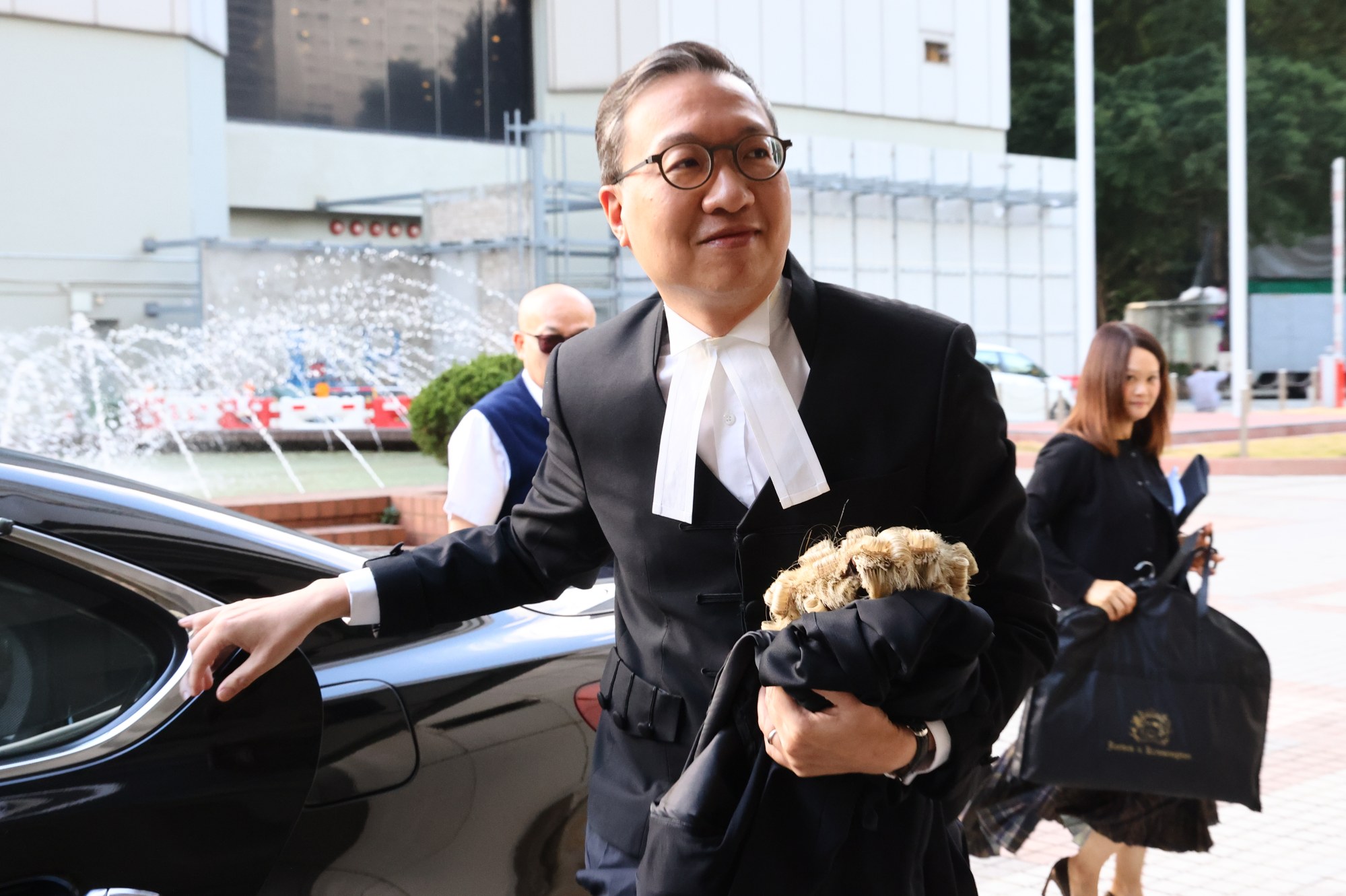 Justice minister Paul Lam outside the High Court earlier this month. He wrote one of the two forewords for the new webpage. Photo: Dickson Lee
