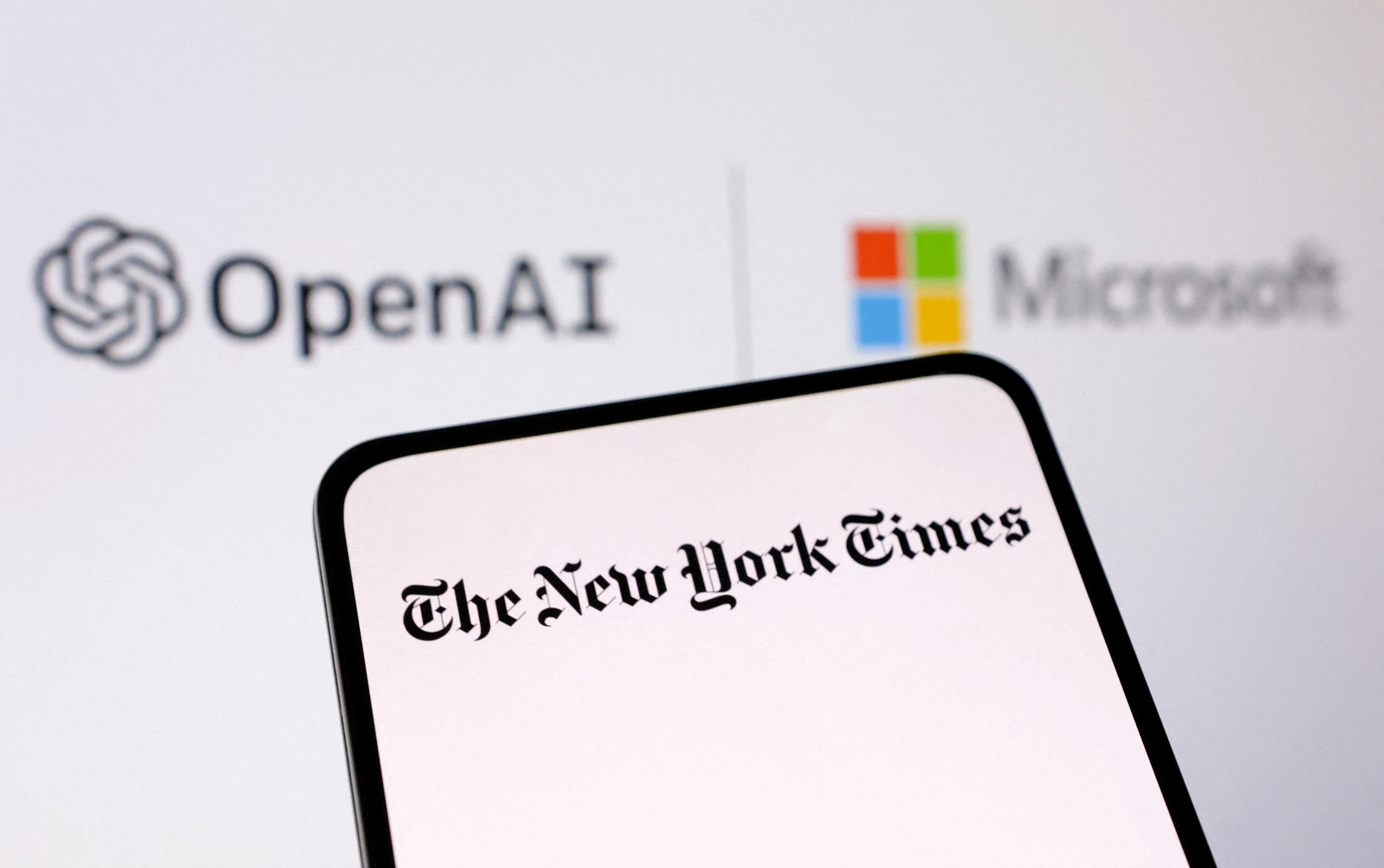 The Times said it is the first major US media organisation to sue OpenAI and Microsoft over copyright issues associated with its works. Photo: Reuters