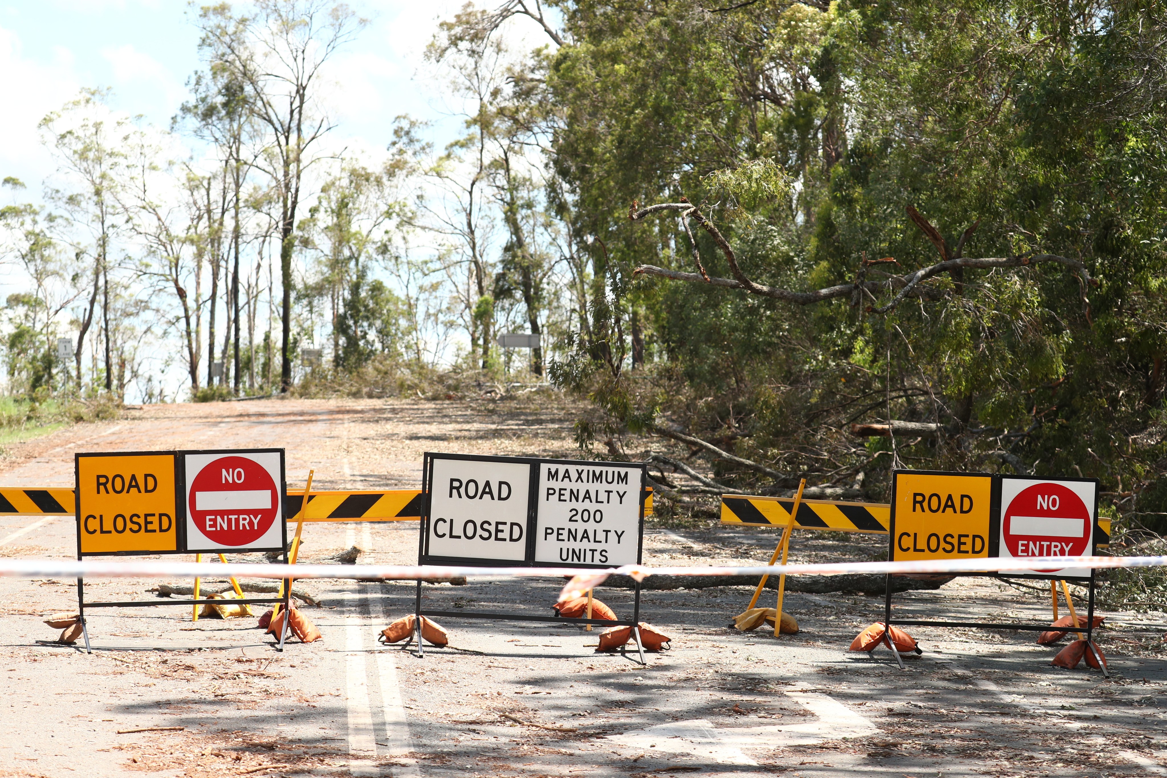 Storm damage in Oxenford on Australia’s Gold Coast. Photo: AAP / dpa