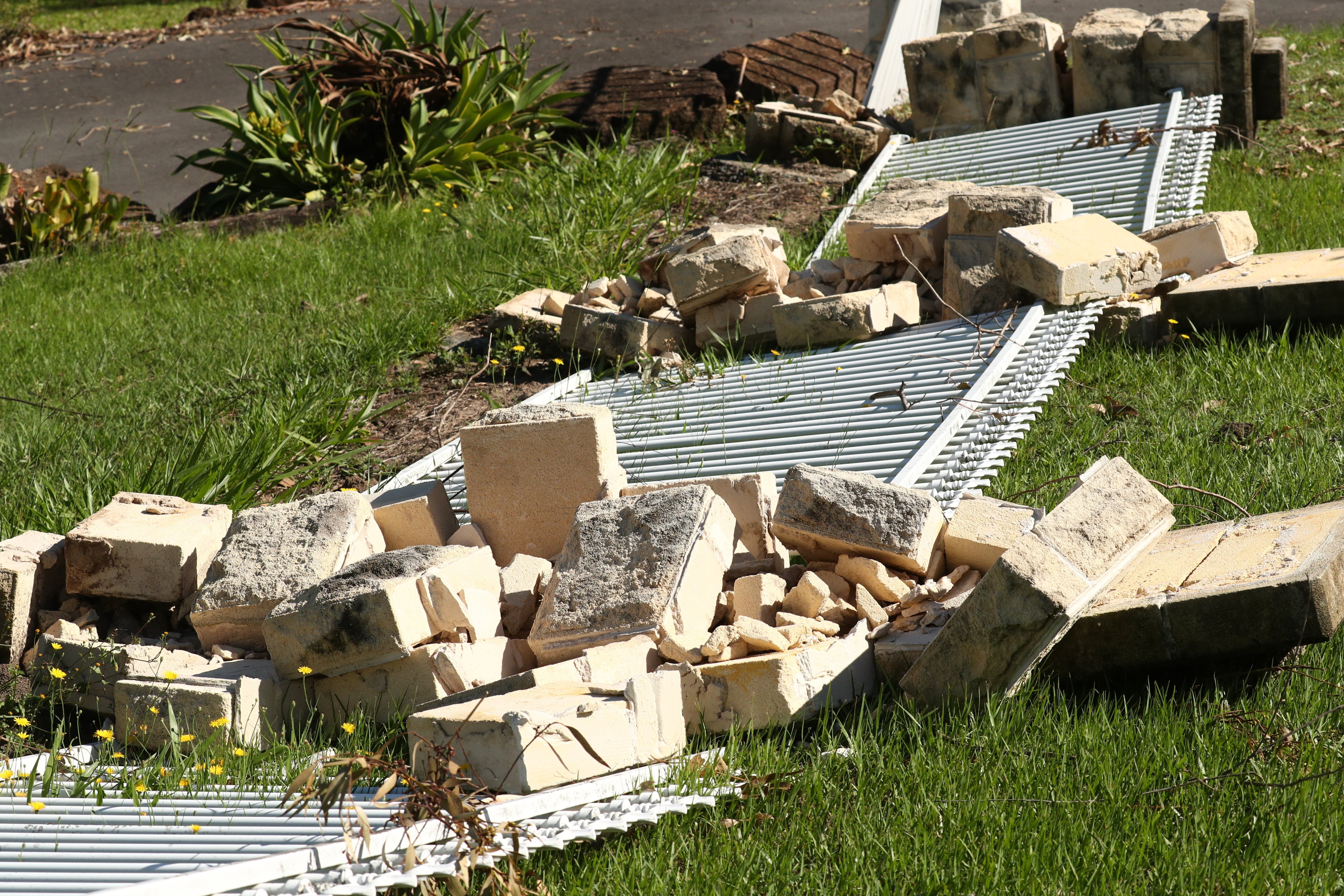 Storm damage is seen in Oxenford on the Gold Coast, Queensland, Australia, on December 28, 2023. Photo: EPA-EFE