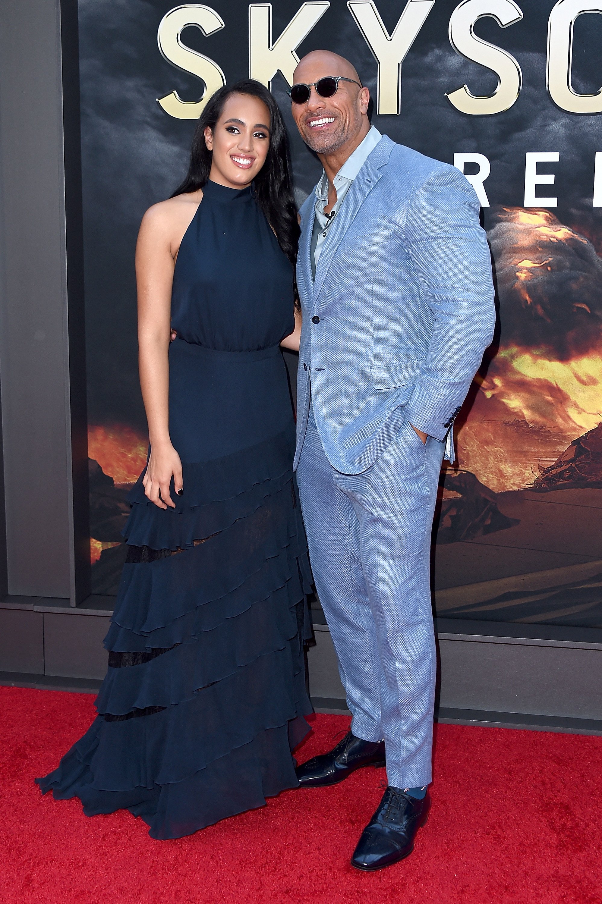 Dwayne “The Rock” Johnson has said he loves that his daughter Simone Johnson is following in his footsteps. Photo: Getty Images