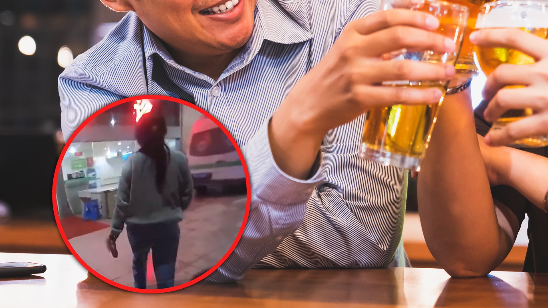 An irresponsible husband in China has been heavily criticised on mainland social media for going out drinking with friends and leaving his pregnant wife at home alone, forcing her to call the police for help when she showed signs of premature birth. Photo: SCMP composite/Shutterstock/Weibo