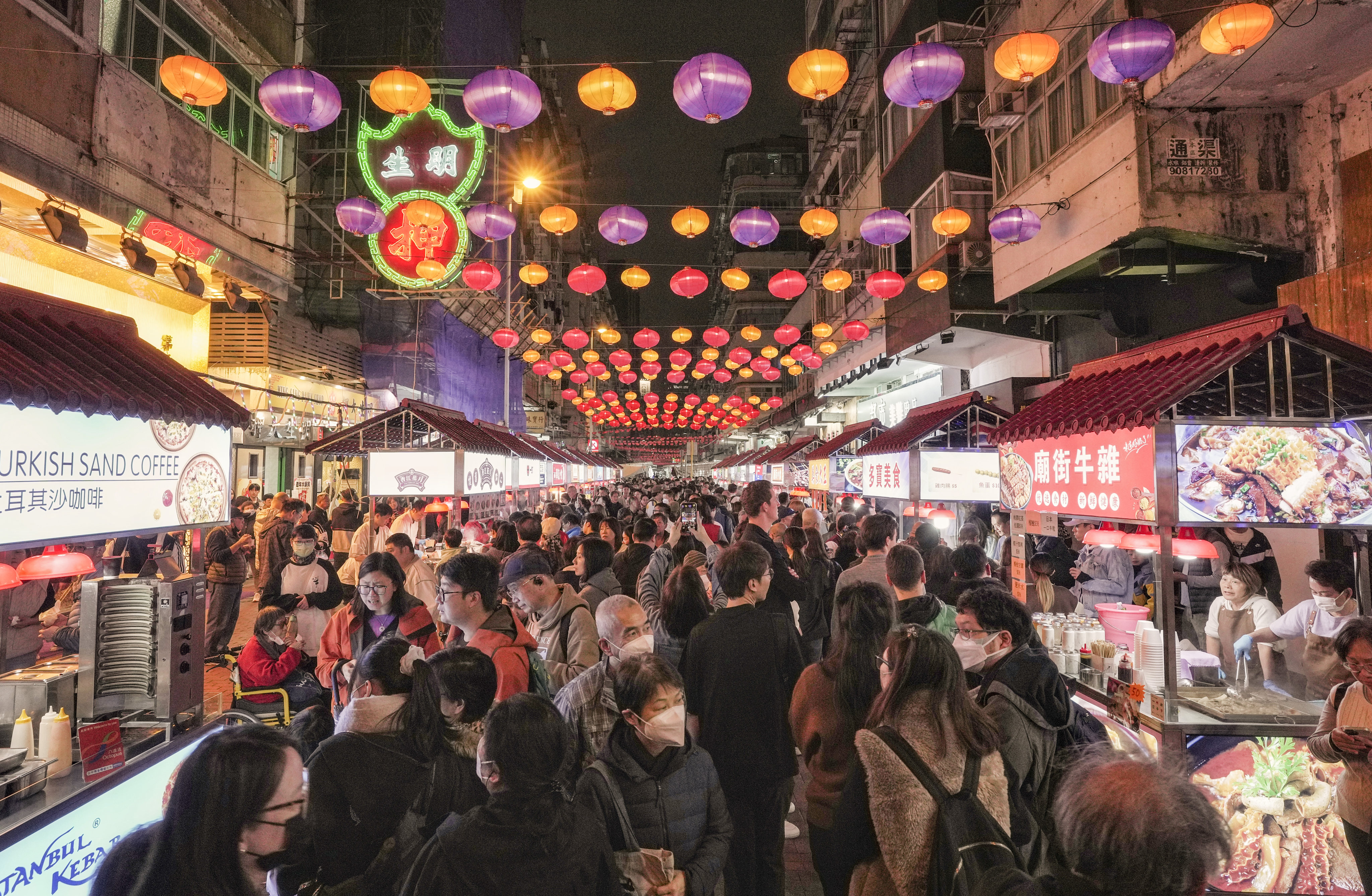 The Temple Street night market has recently been overhauled in a bid to lure more people. Photo: Elson Li