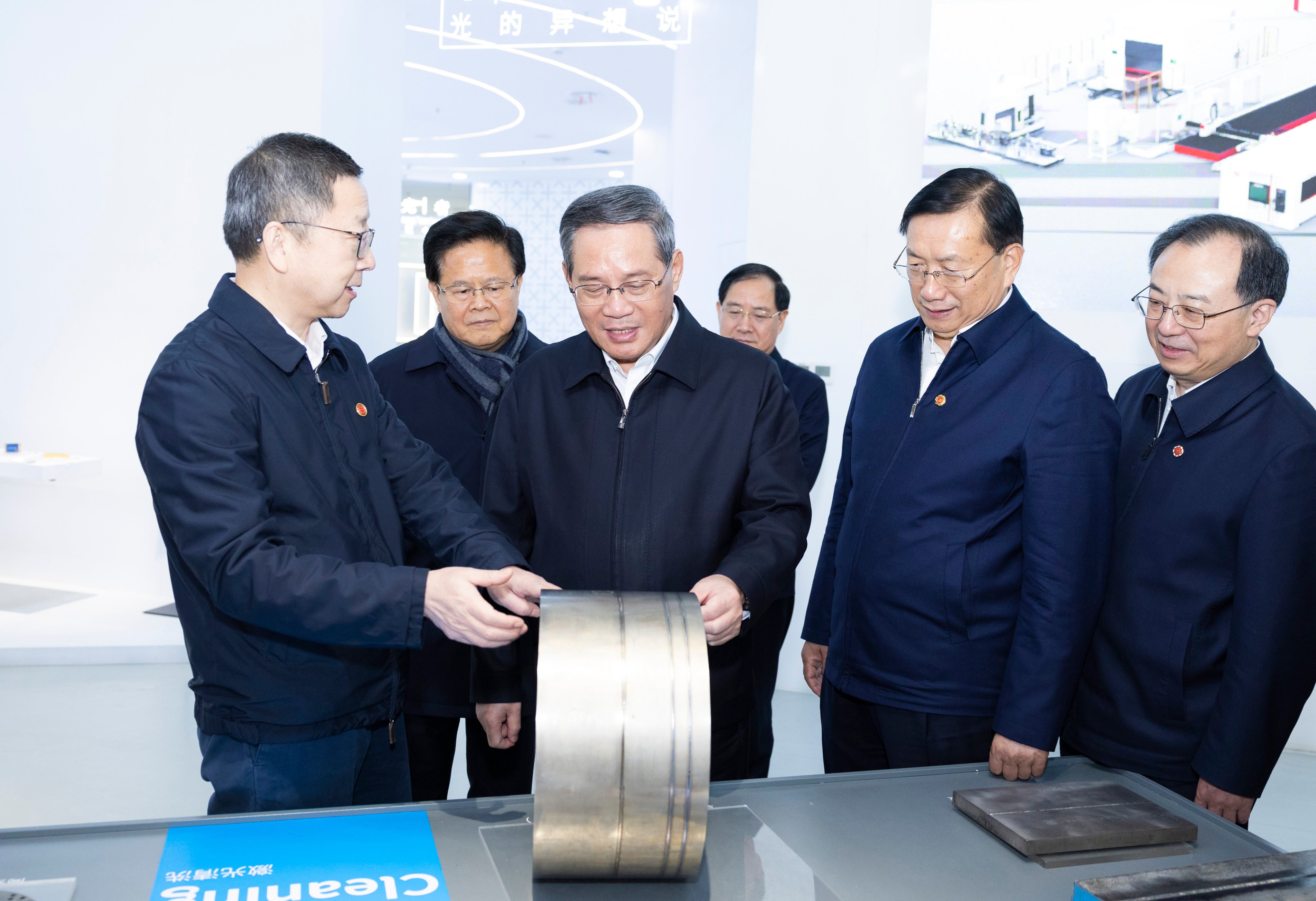Premier Li Qiang visited a university, as well as semiconductor, laser and chemical manufacturers, during a two-day visit to the central Hubei province this week. Photo: Xinhua