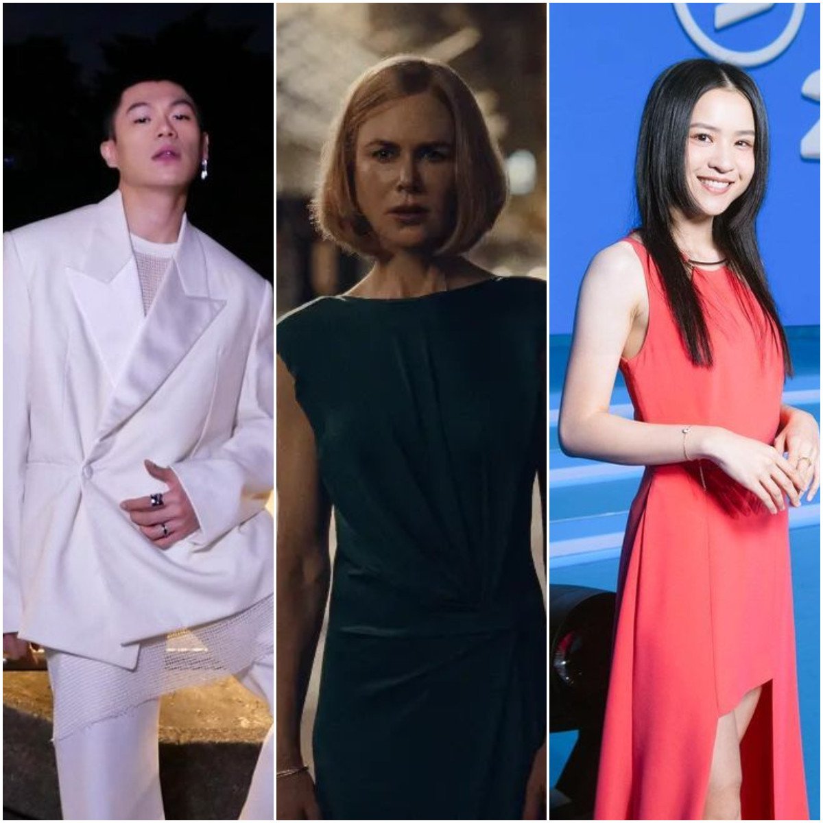 The Expats stars Nicole Kidman (centre) as well as Hong Kong actors such as Will Or and Bonde Sham. Photos: @willallwailam, @reasonkidman, @lokyi_mui/Instagram