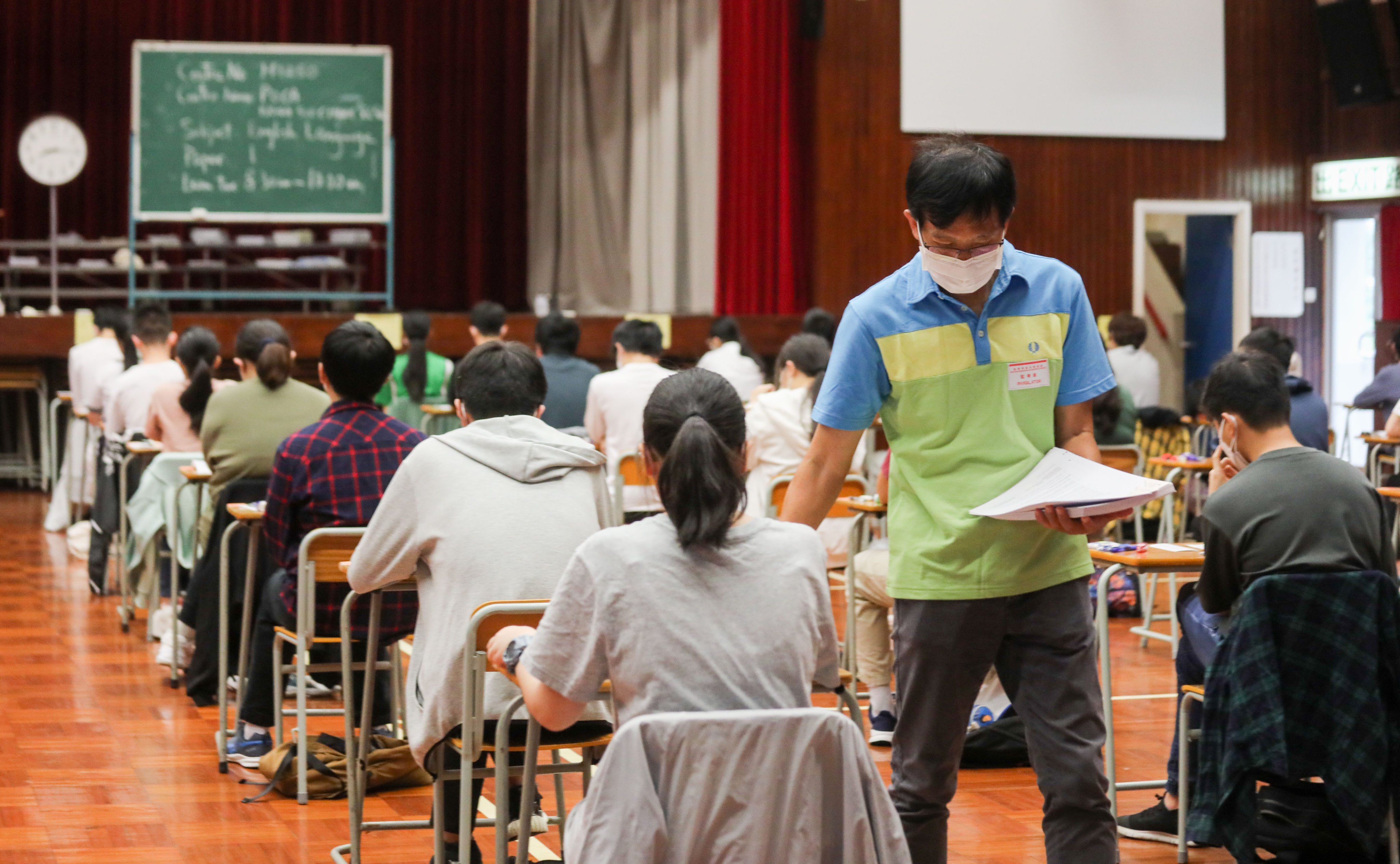 Students sit the Diploma of Secondary Education English exam in 2022. Photo: Xiaomei Chen