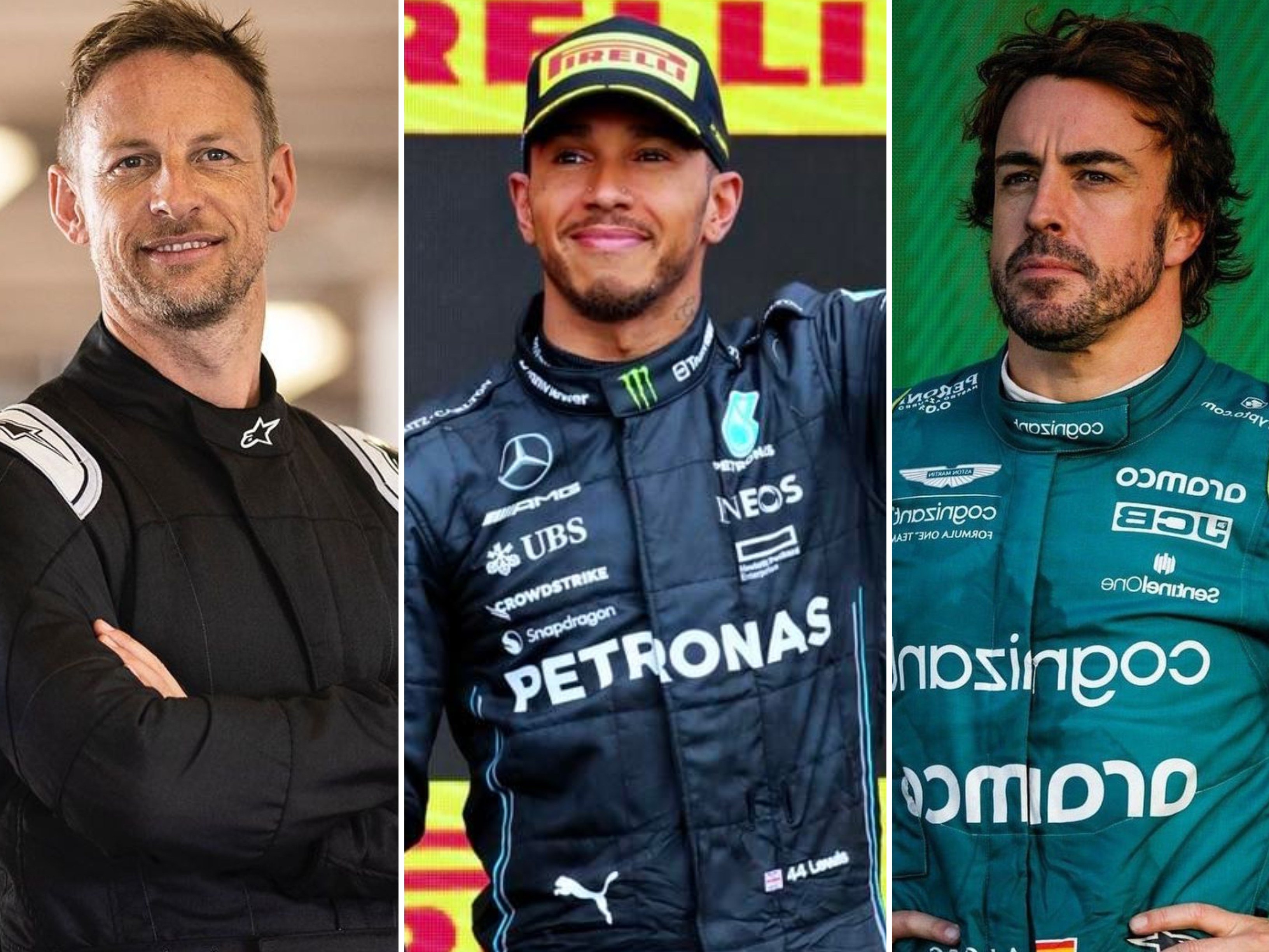 Who are the richest F1 drivers ever? From Jenson Button and Lewis Hamilton to Fernando Alonso. Photos: @jensonbutton, @lewishamilton, @fernandoalo_oficial/Instagram