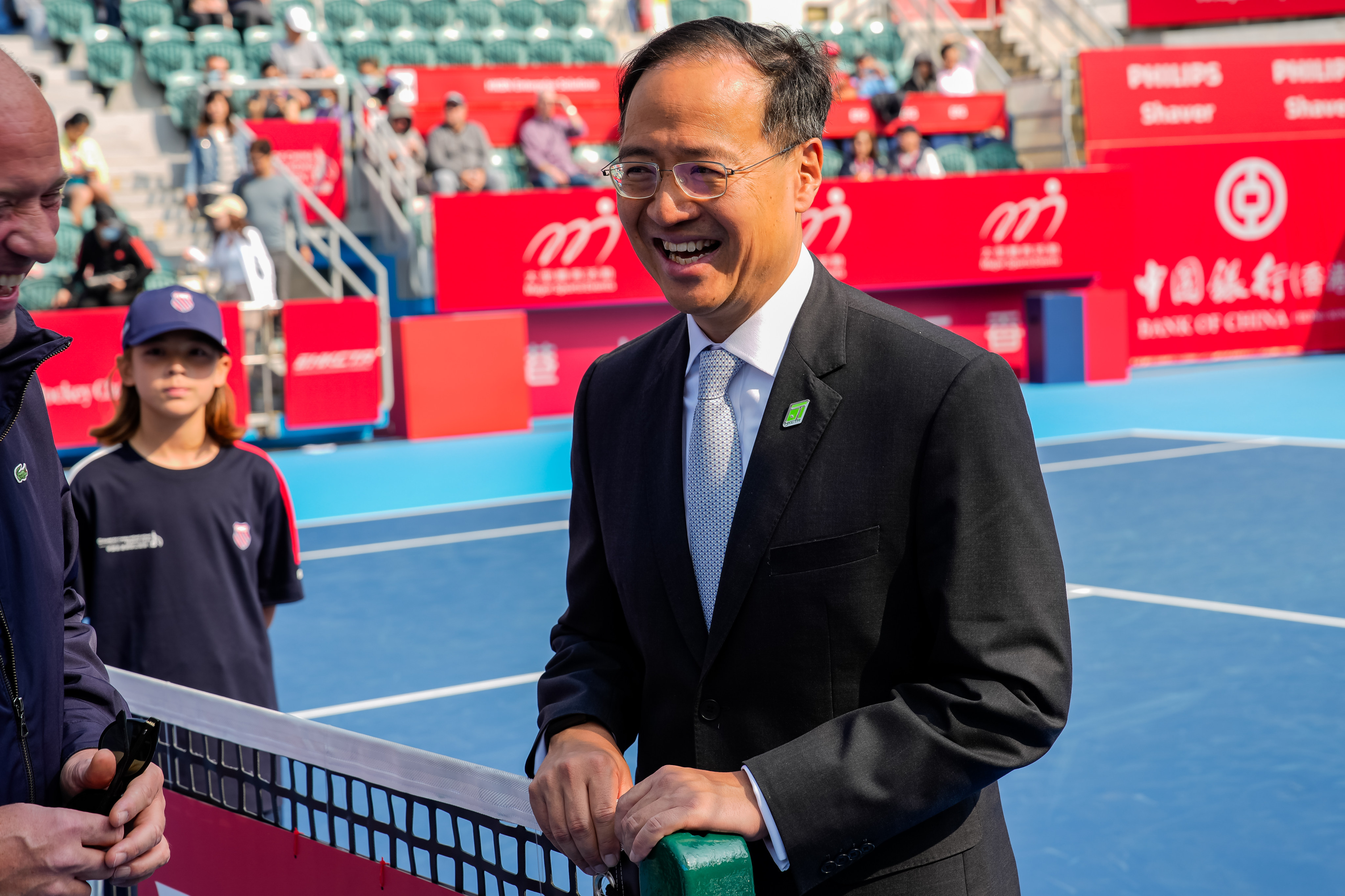 New Hong Kong tennis chief Michael Cheng at Victoria Park Stadium. Photo: HKCTA