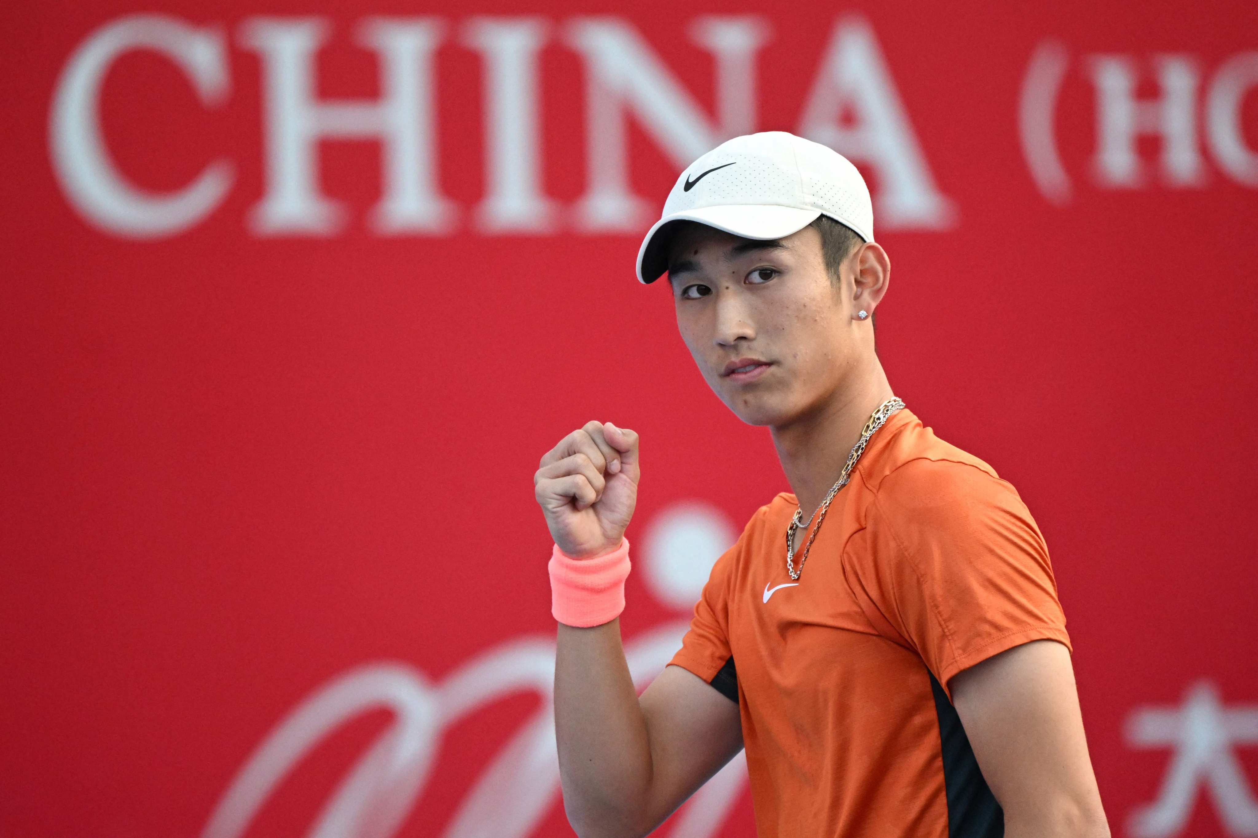 China’s new tennis star Shang Juncheng enjoyed the most important week of his career at the Hong Kong Tennis Open. Photo: AFP