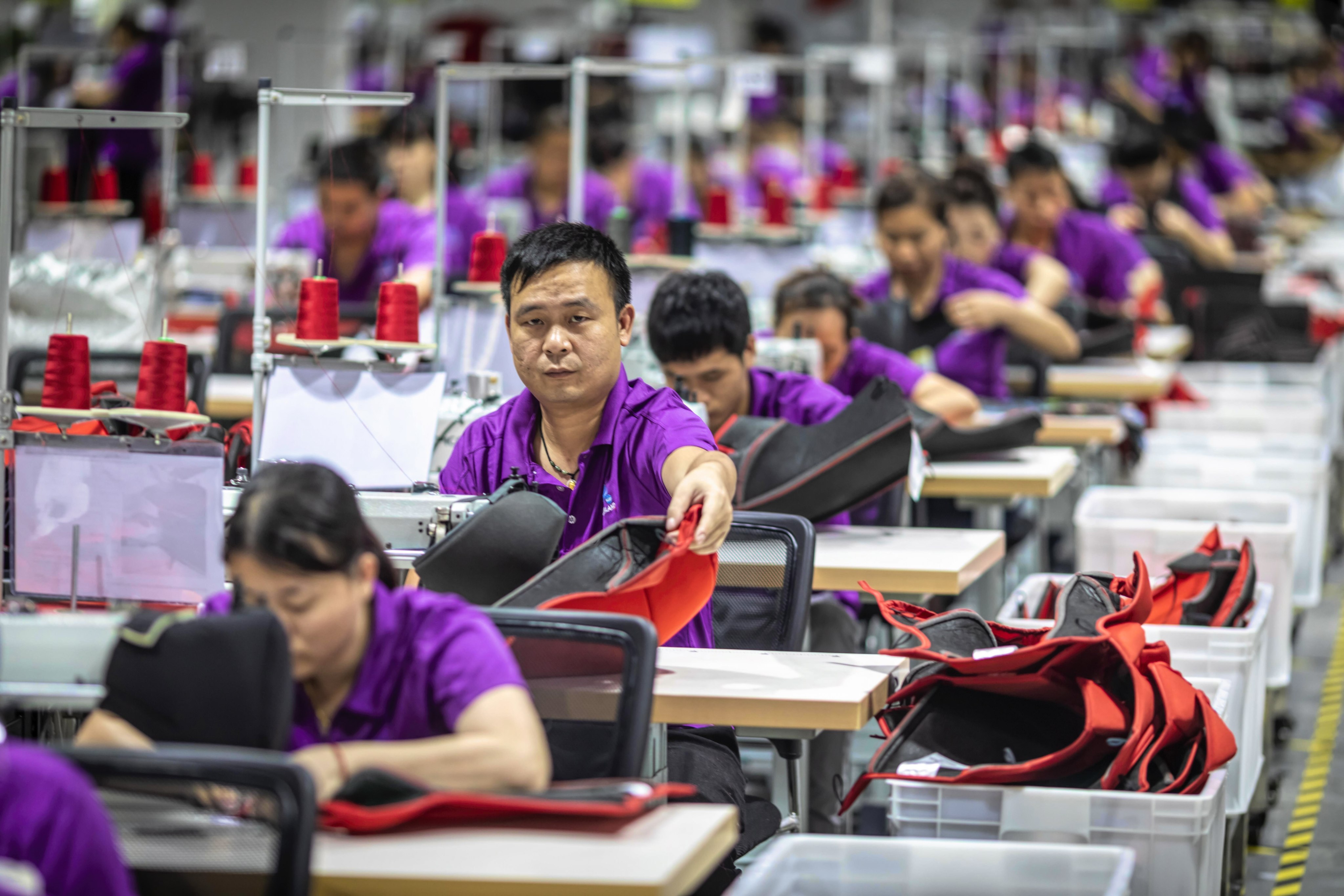 Production in Dongguan, a major manufacturing hub, is being encouraged through a number of subsidies. Photo: EPA-EFE