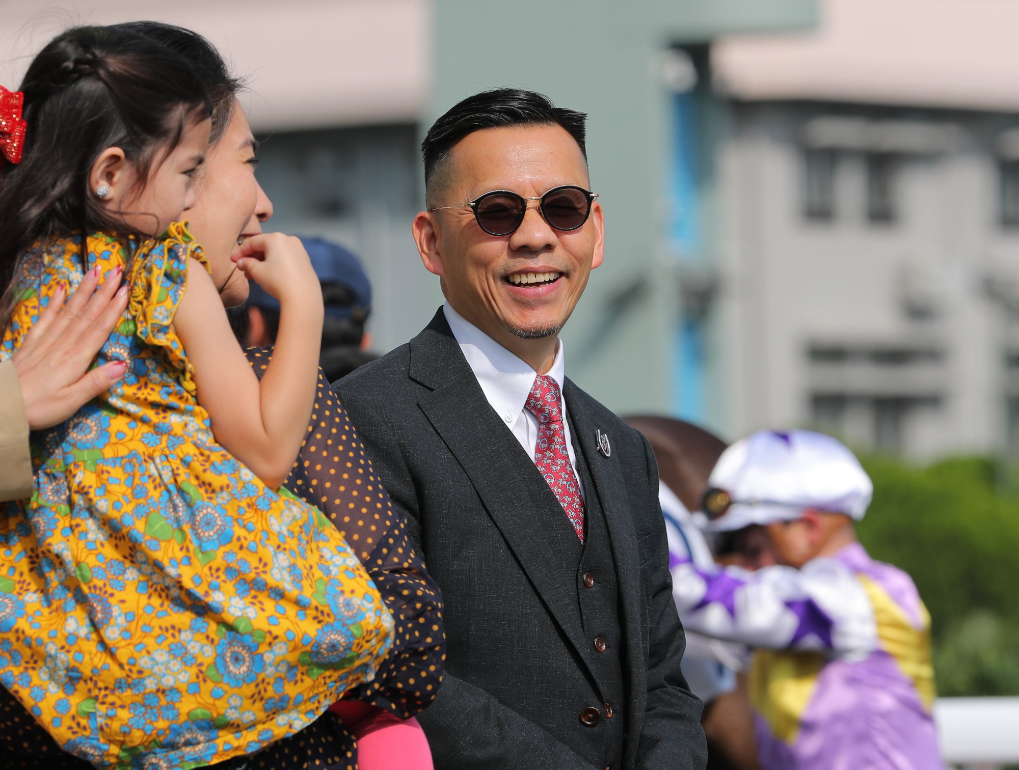 Trainer Frankie Lor is all smiles after a winner at Sha Tin on Sunday.