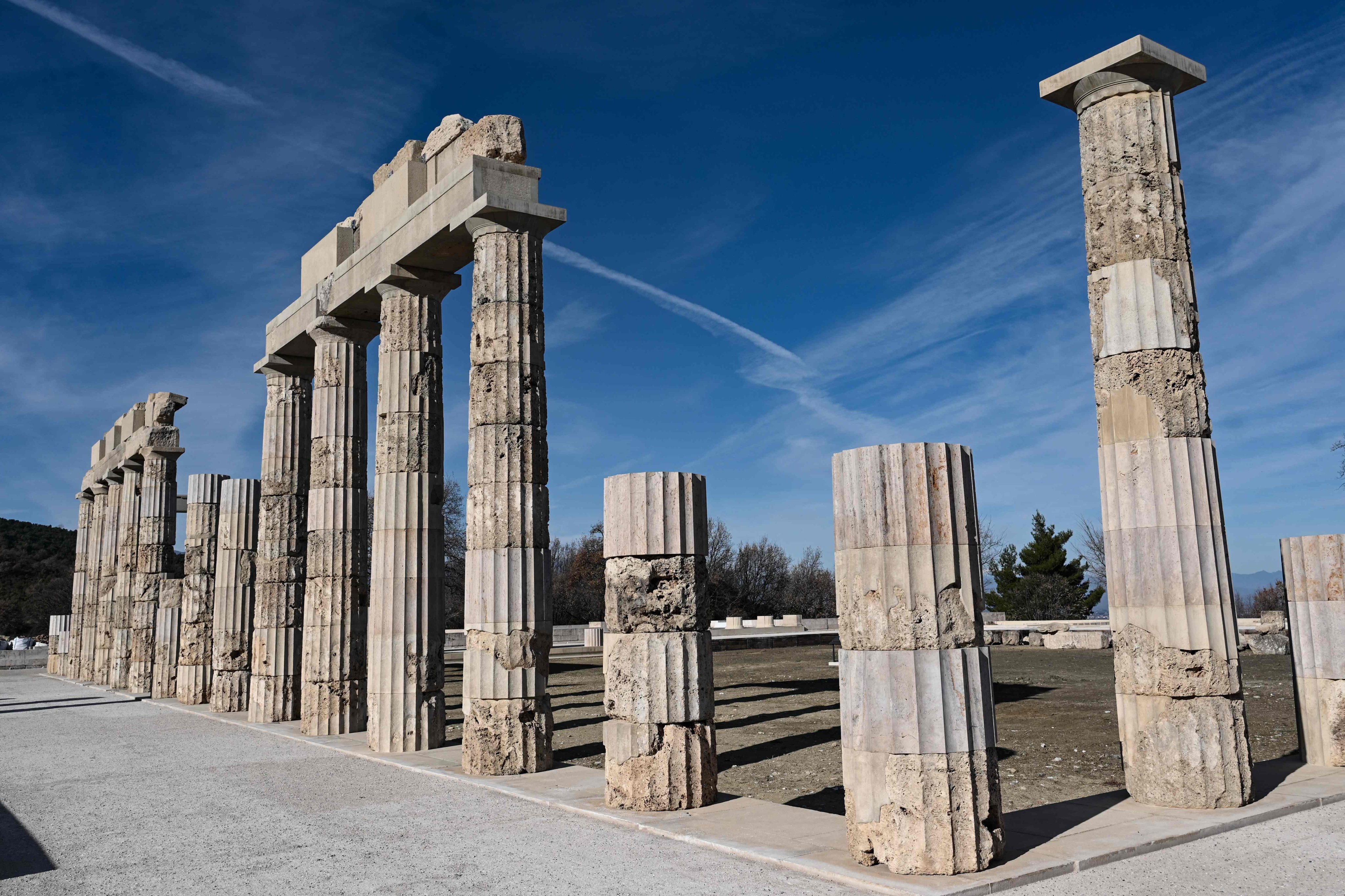 The Palace of Aigai, where Alexander the Great was crowned king of the Macedonians, is considered not only the biggest but, together with the Parthenon, the most significant building of ancient Greece. Photo: AFP
