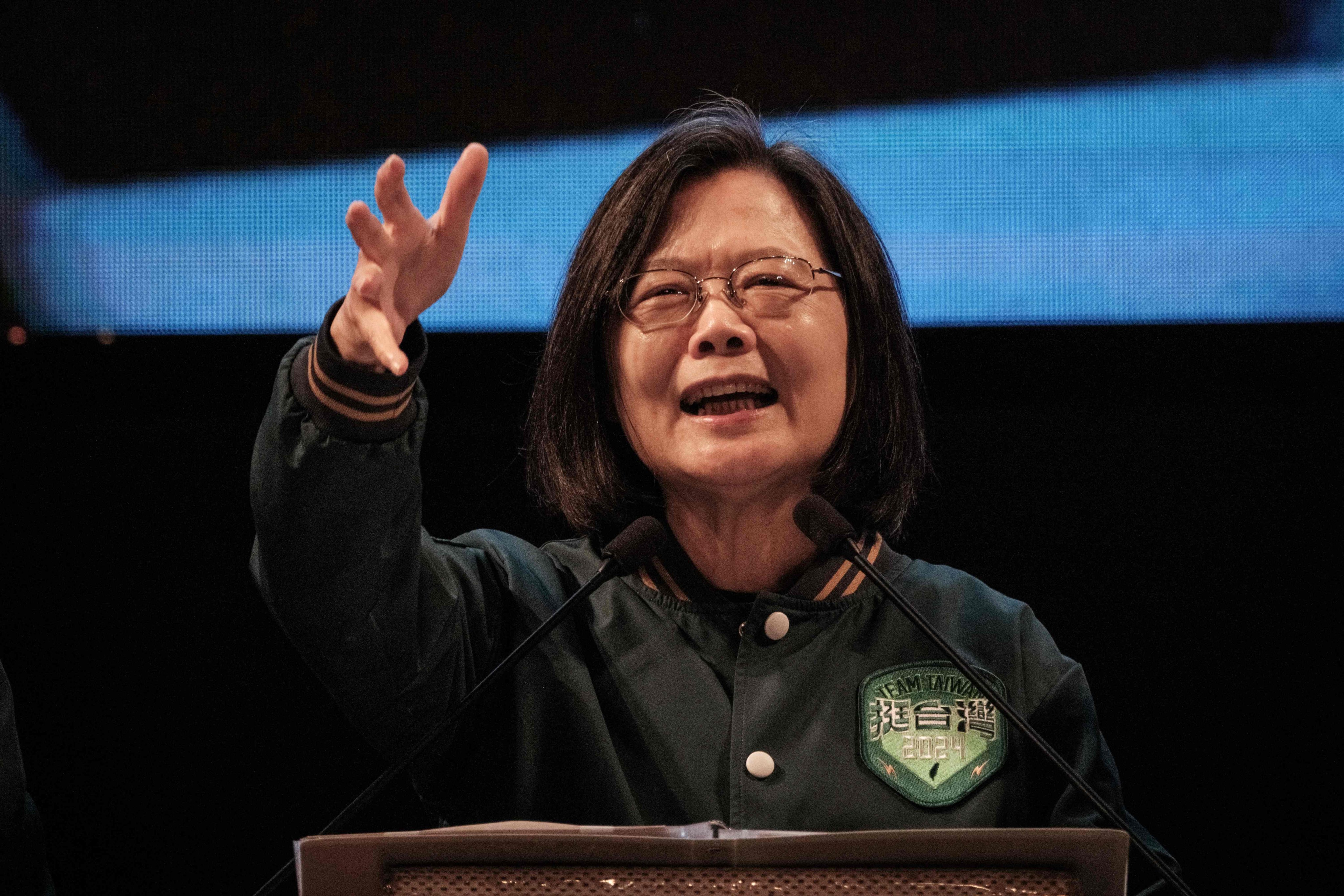Taiwanese President Tsai Ing-wen has not commented publicly on the recording. Photo: AFP