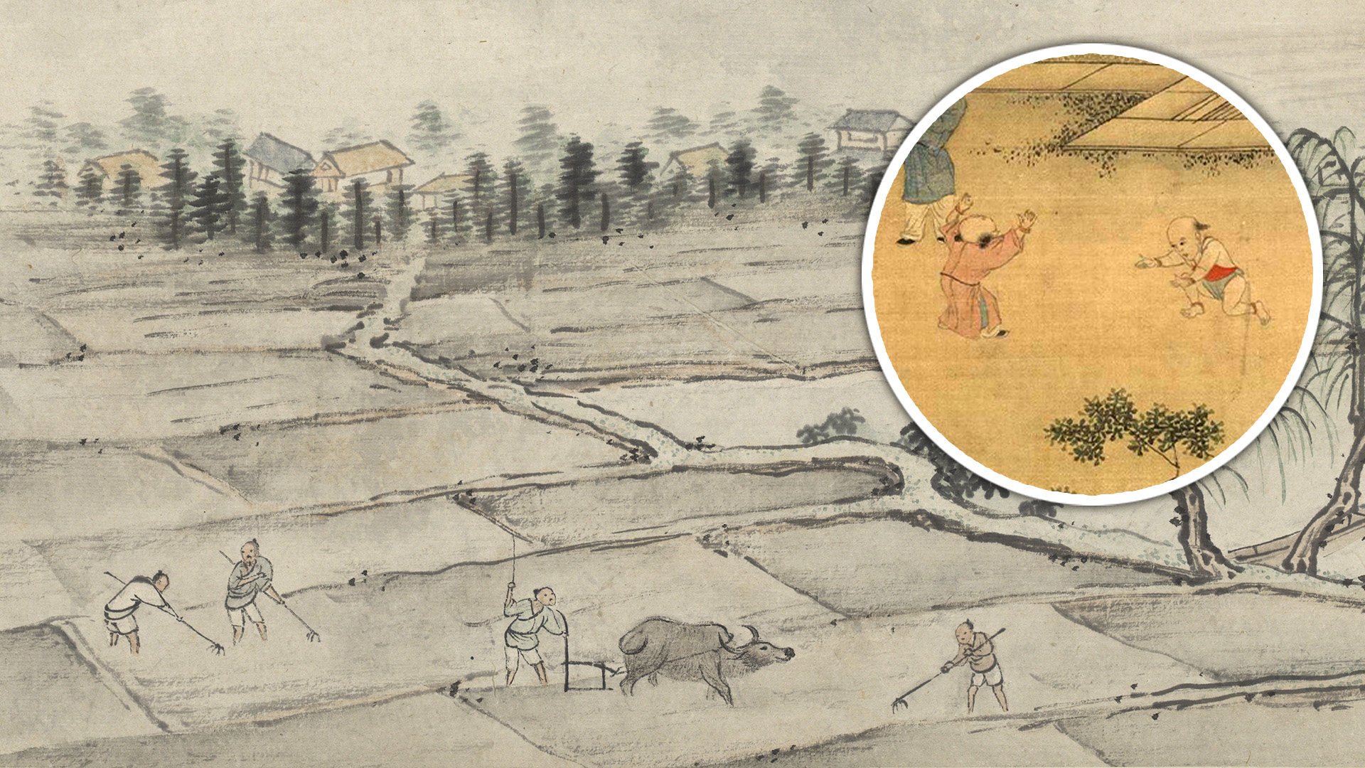A recently released academic paper lays out how the system of farming used in Ming dynasty China led to large numbers of children being sold as slaves to Portuguese merchants. Photo: SCMP composite/National Palace Museum in Taiwan
