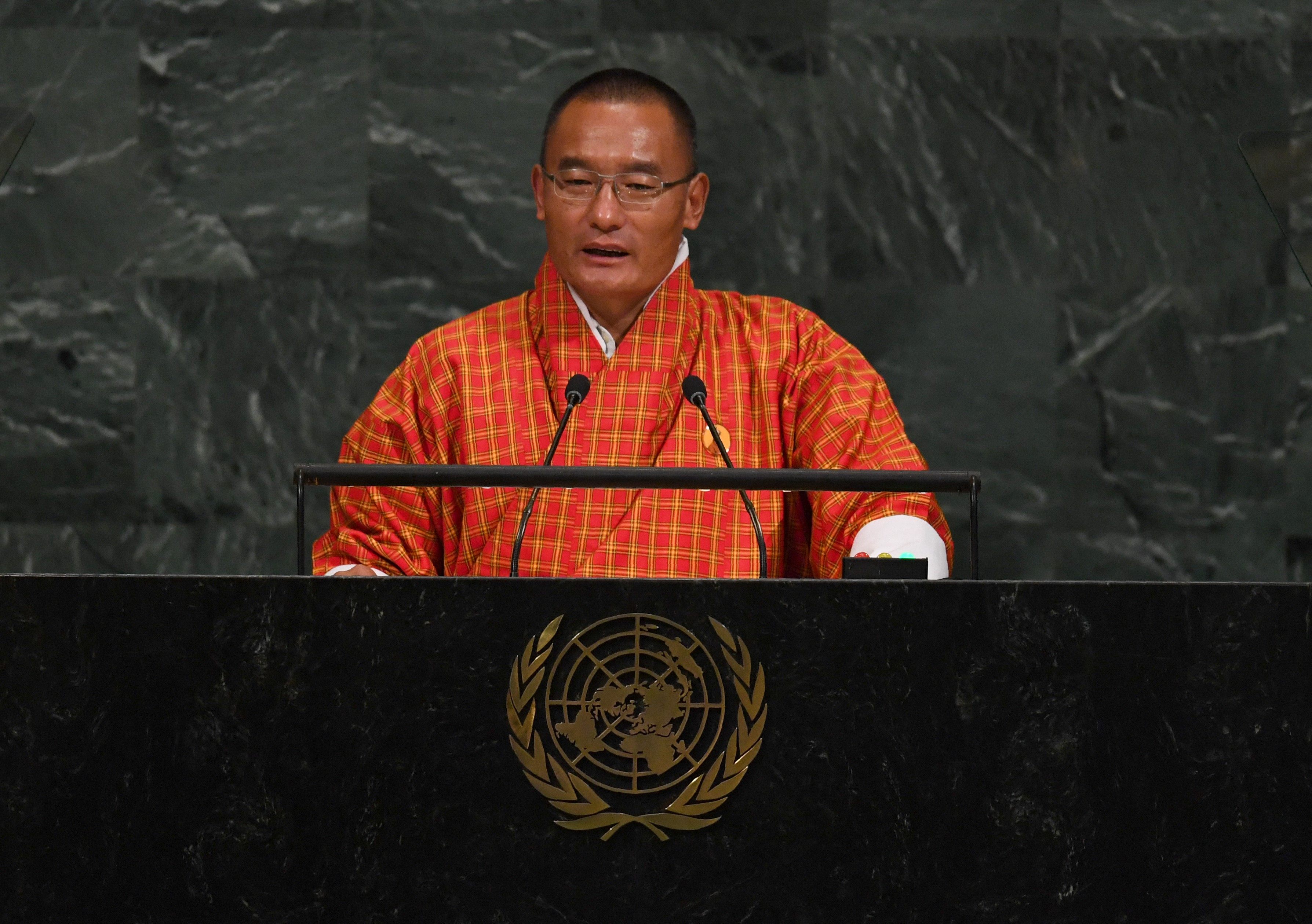Former prime minister Tshering Tobgay’s party won Bhutan’s election won according to local media. Photo: AFP
