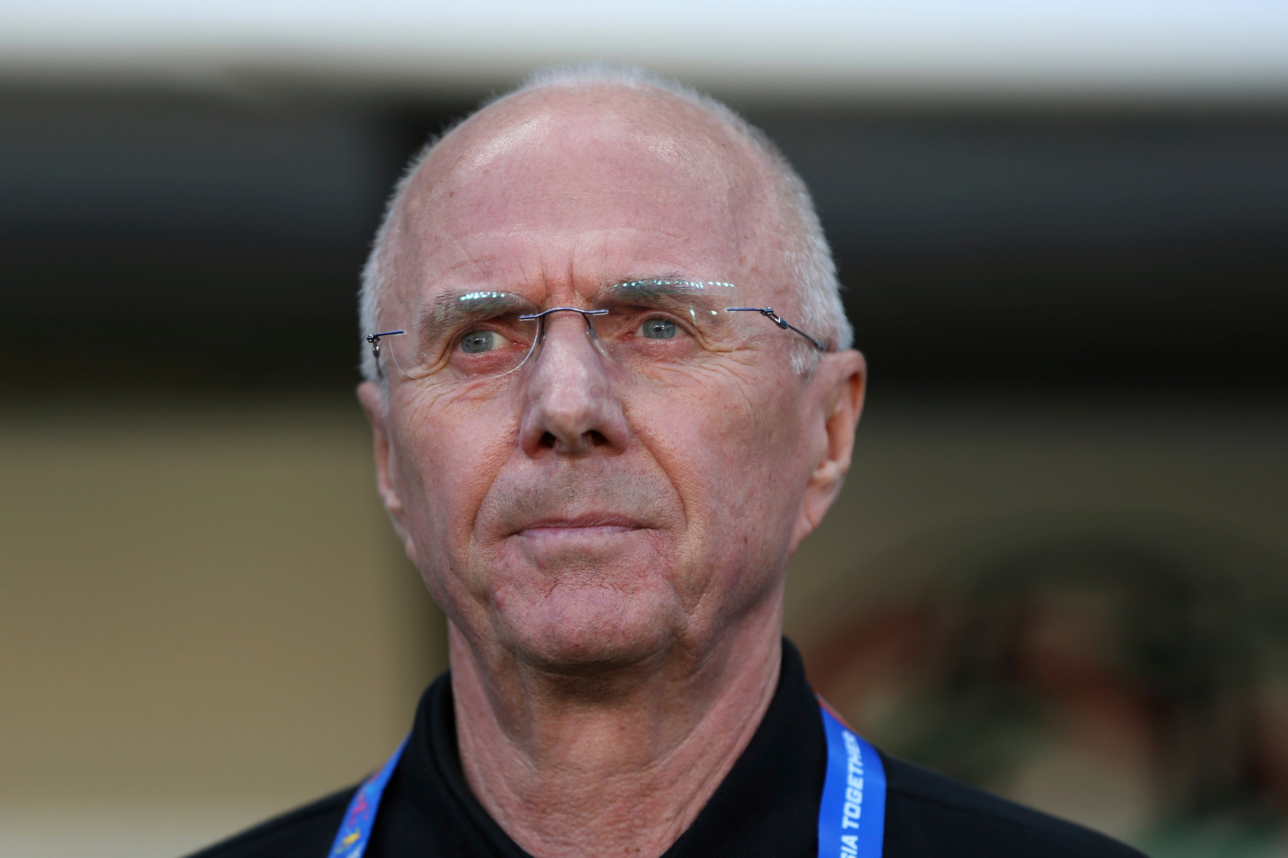 Then Philippines’ head coach Sven-Goran Eriksson, looks on during the AFC Asian Cup Group C game between China and Phillipines at Mohammed Bin Zayed Stadium in Abu Dhabi, on January 11, 2019.  Photo: AP