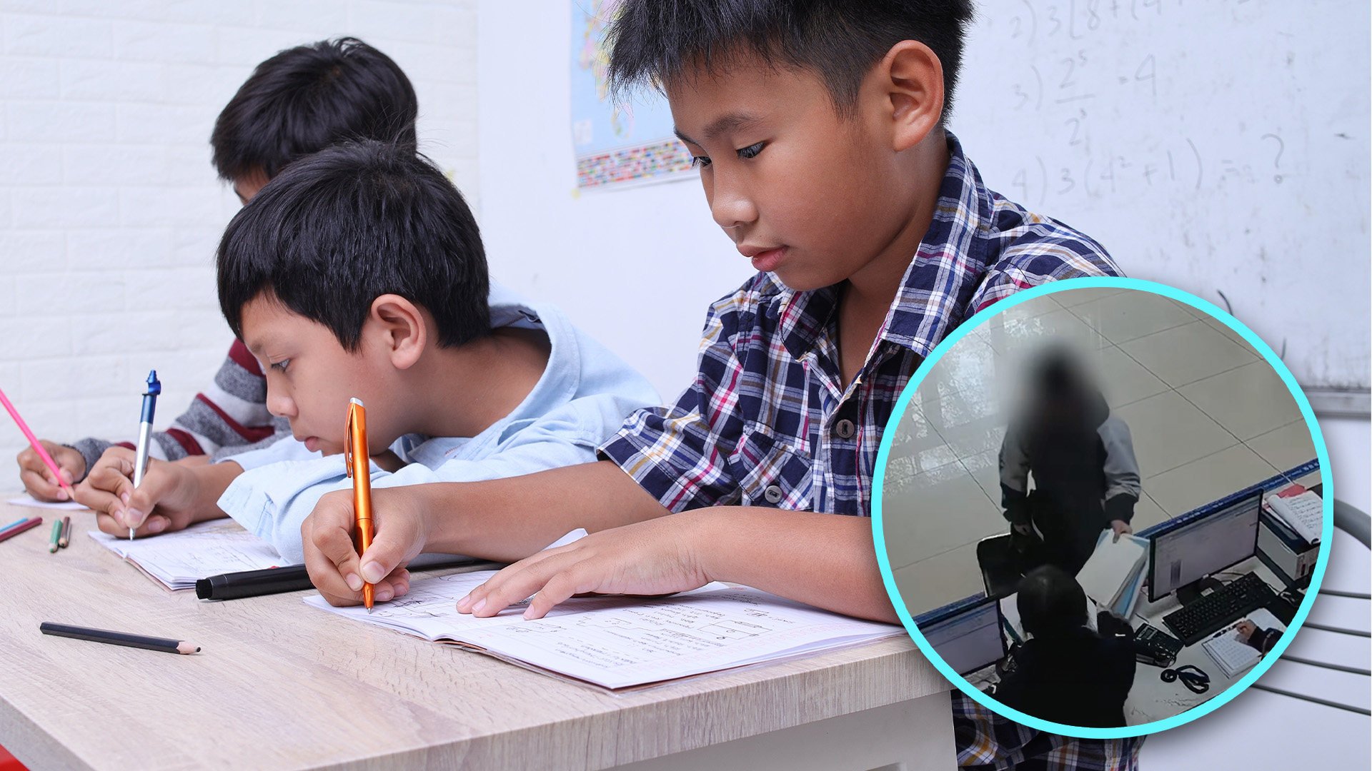 A teenage boy in China who was stressed out by the amount of studying he has to do went to the police to report an unlicensed tutor his parents made him attend, sparking a heated debate on social media about the academic pressure mainland children face. Photo: SCMP composite/Shutterstock/Douyin