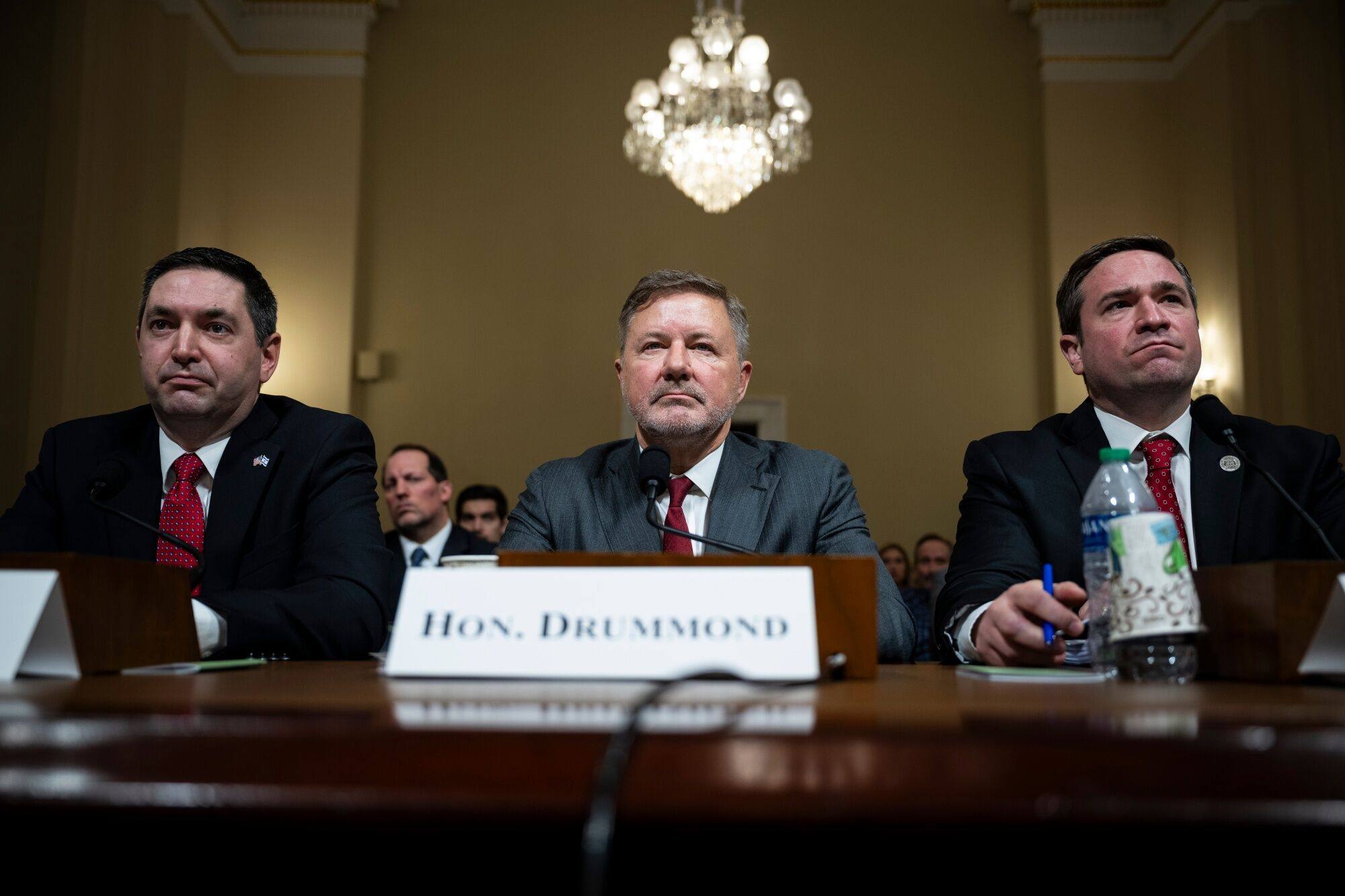 Gentner Drummond, Oklahoma’s attorney general, testifies at a US House Homeland Security Committee hearing on Wednesday. Photo: Bloomberg