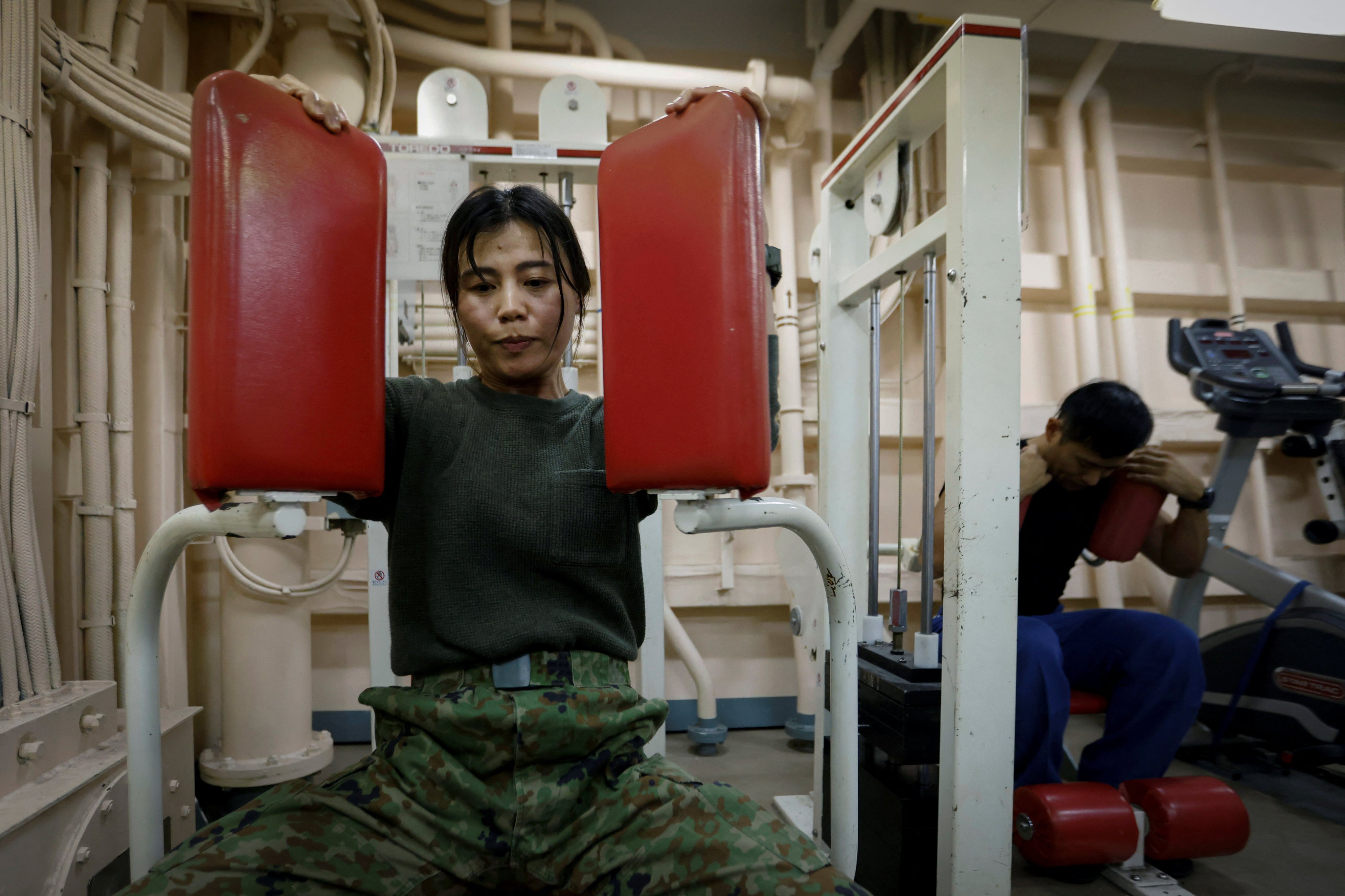 Hikari Maruyama, 38, is a soldier with the Japanese Ground Self-Defence Force’s Amphibious Rapid Deployment Brigade.          Photo: Reuters