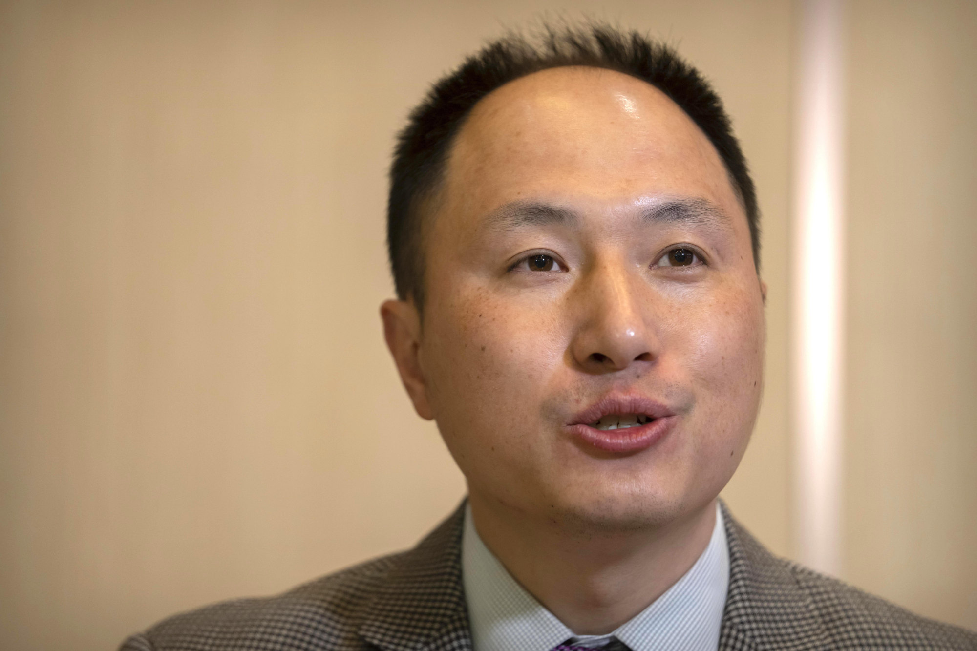 Chinese scientist He Jiankui, seen in February 2023, set off an ethical debate five years previously with claims that he had made the world’s first genetically edited babies. Photo: AP