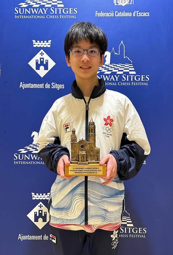 Jamison Kao won at the Sunway Sitges International Chess Festival last month. Photo: Handout