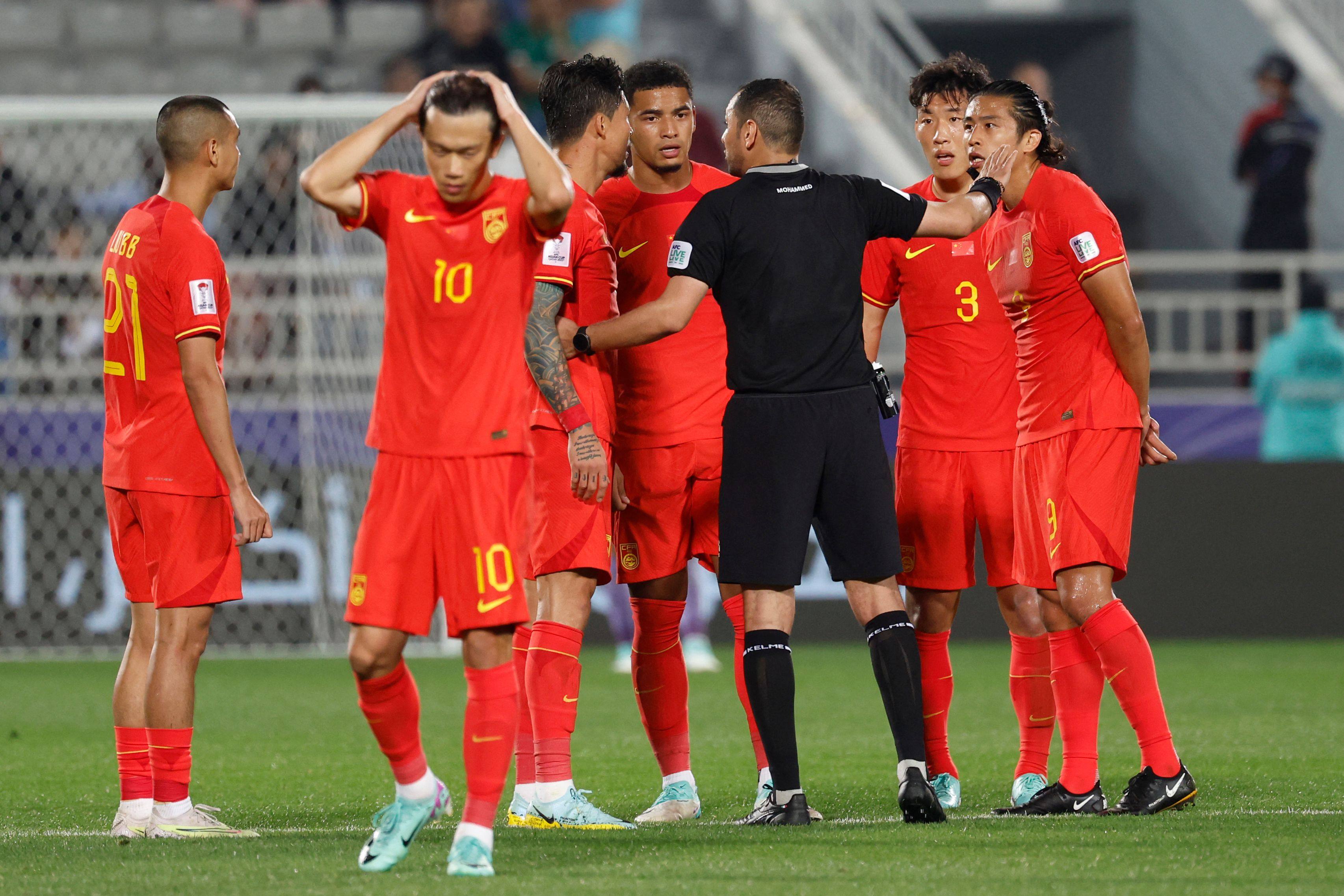China were dealt a blow when a late ‘goal’ was ruled out for offside in their draw with Tajikistan. Photo: AFP