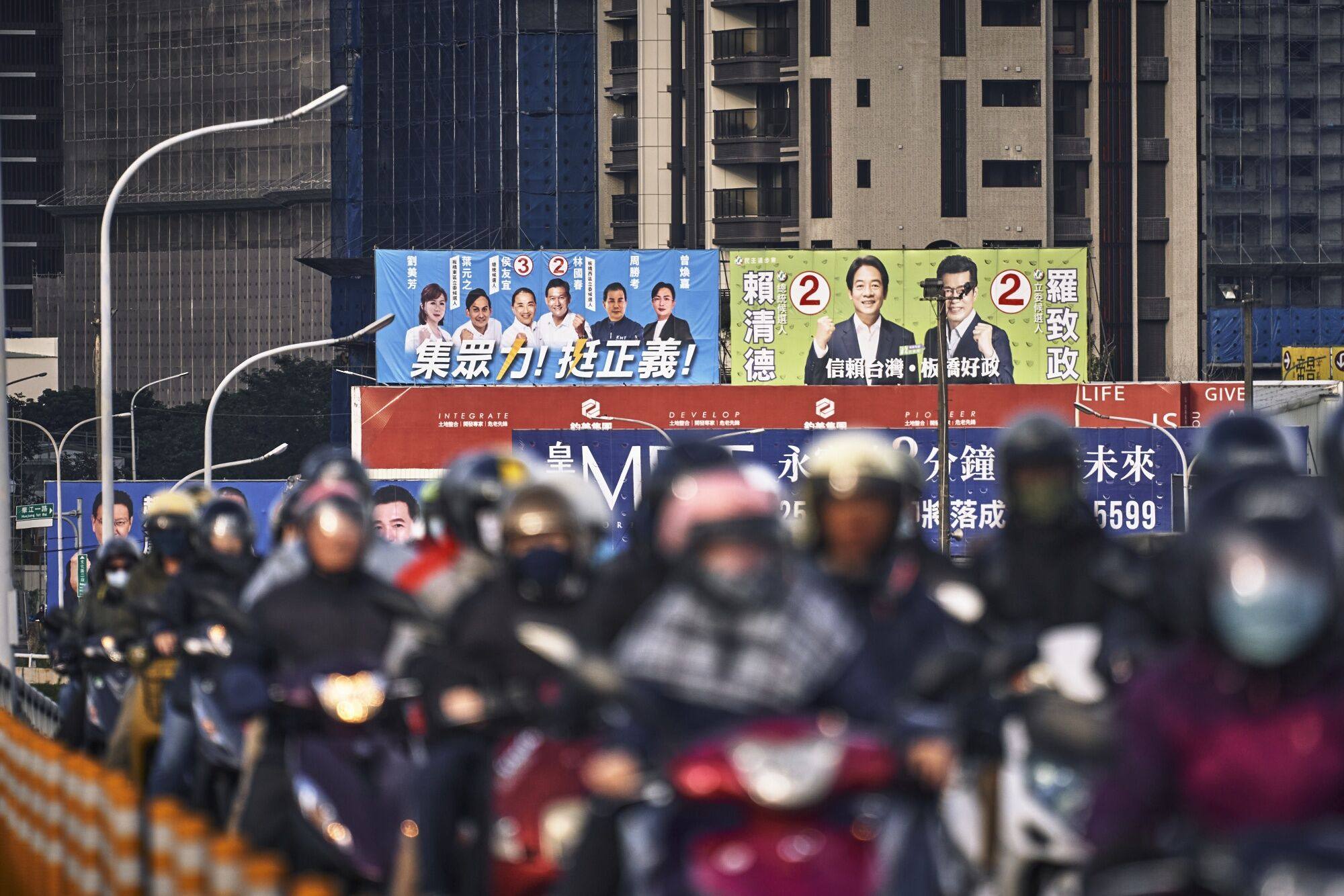 The results from Taiwan’s elections on the weekend will make it much harder for the president to pass legislation, analysts say. Photo: Bloomberg