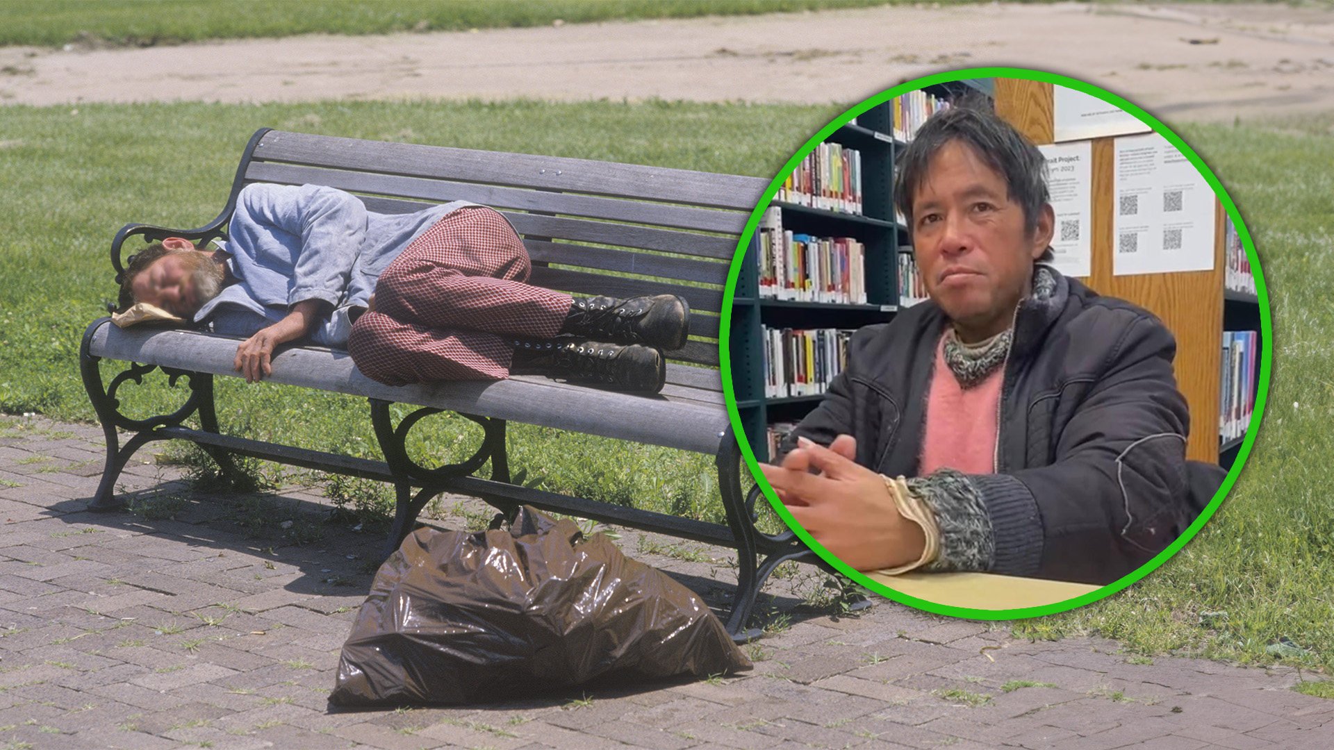 A highly-educated man from China whose life in the United States spiralled out of control following a messy divorce, and who has been sleeping rough on the streets of New York for 16 years, could be on his way back to the mainland after his story went viral on social media. Photo: SCMP composite/Shutterstock/Baidu 