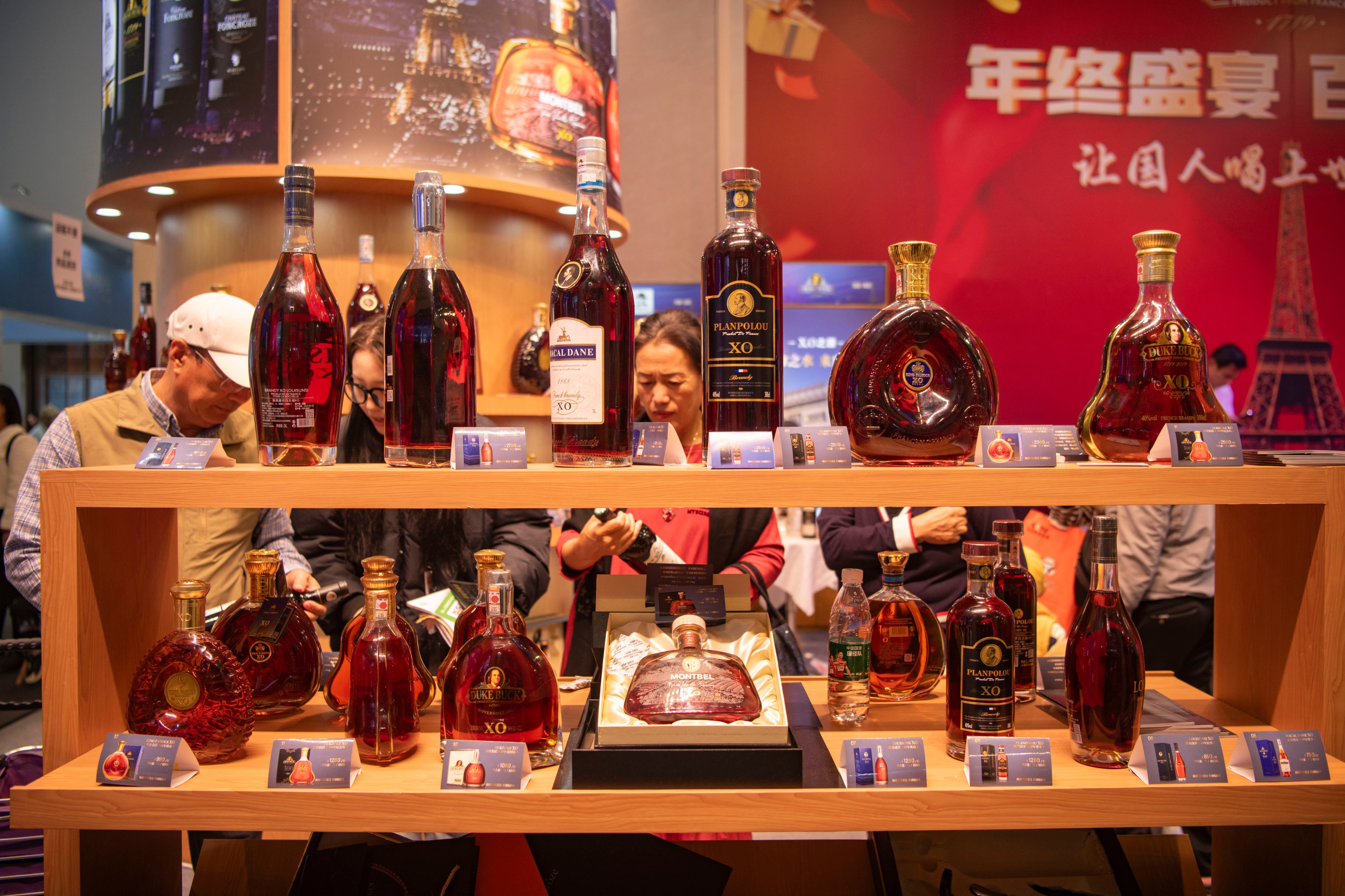 China has been a major export market for French cognac, a barrel-aged grape brandy produced in France under strict legal conditions. Photo: Getty Images)