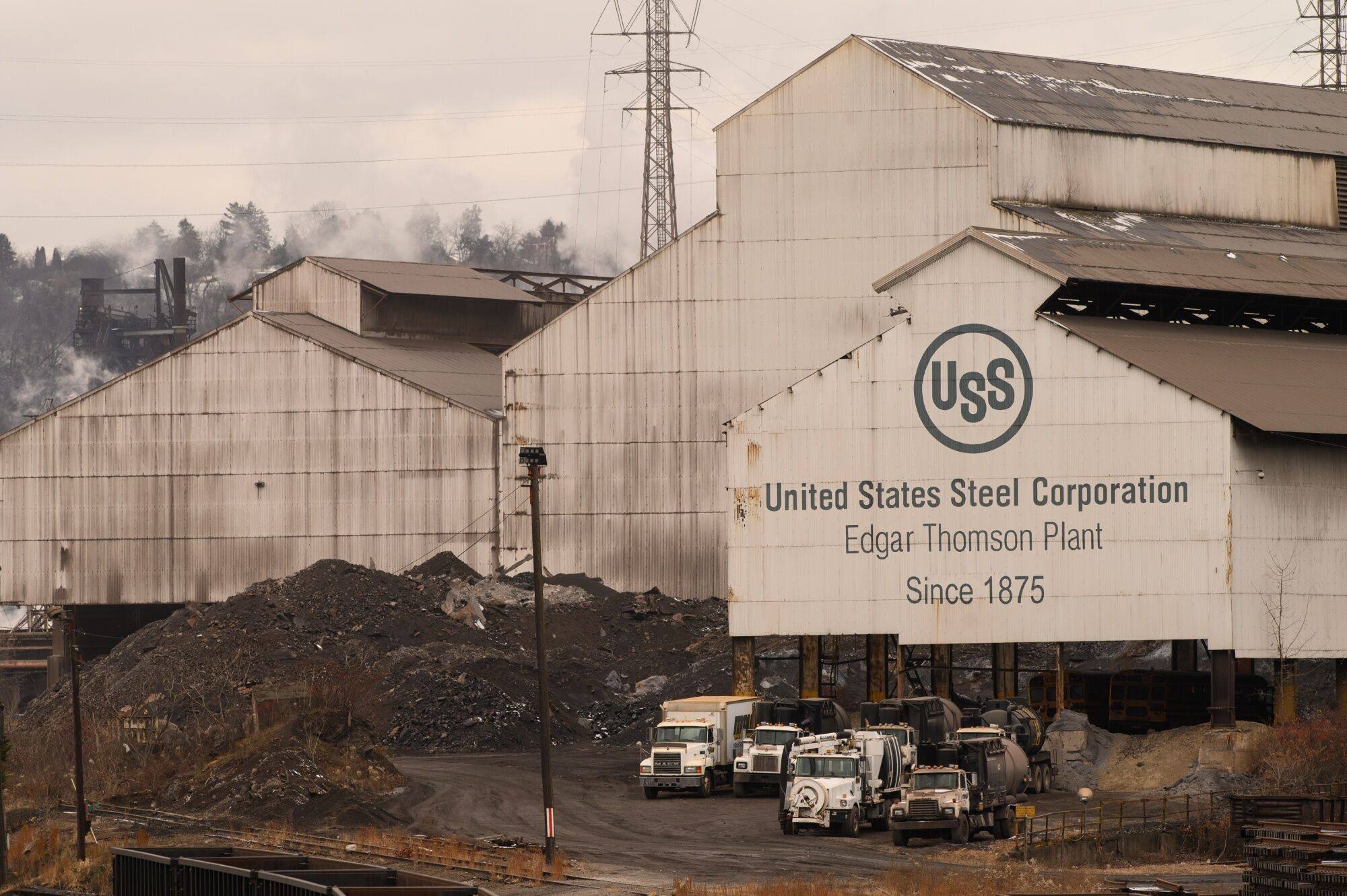 The United States Steel Corp Edgar Thomson Works steel mill in Braddock, Pennsylvania. Photo: Bloomberg