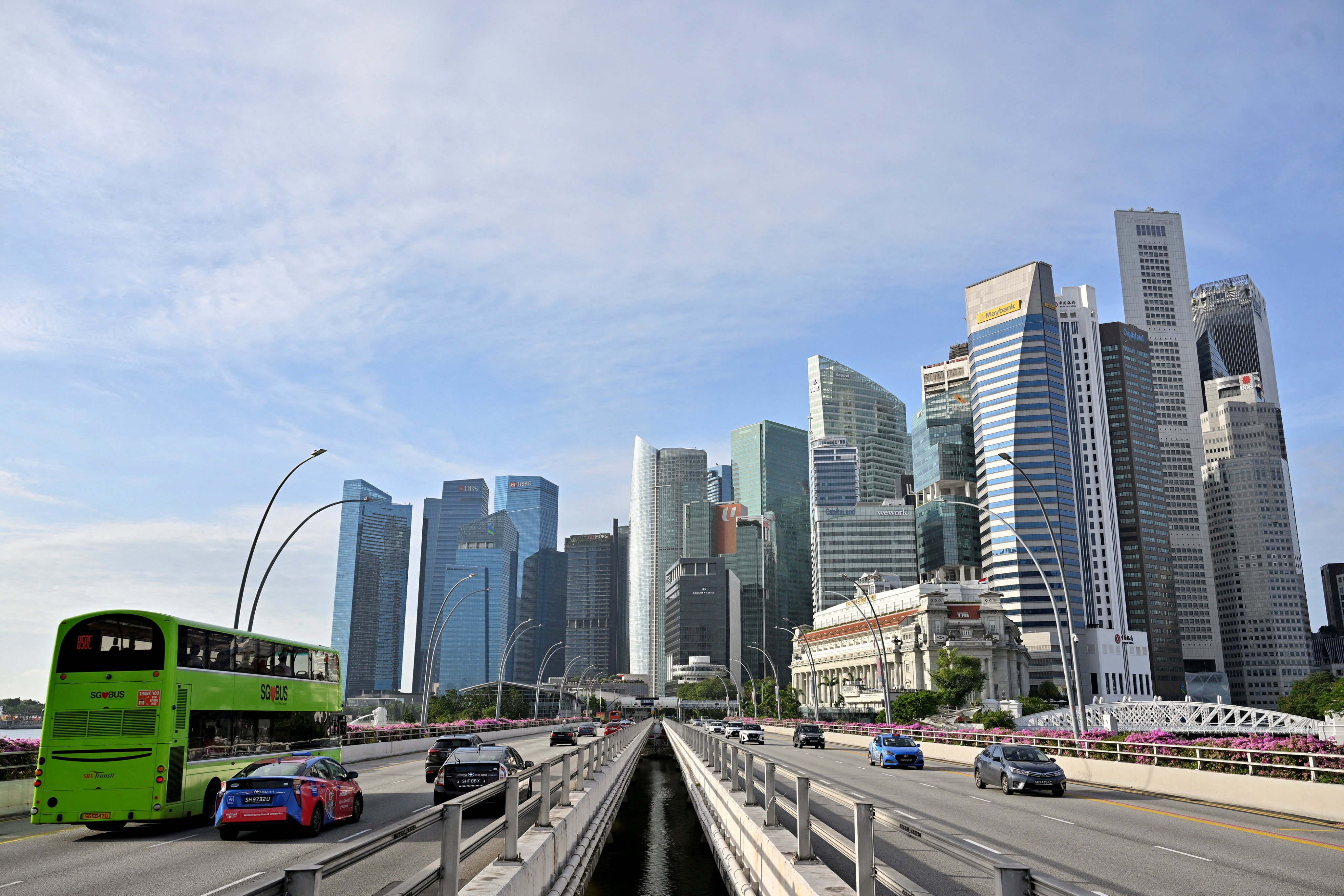 A view of the skyline of Singapore’s central business district on January 27, 2023. Photo: Reuters