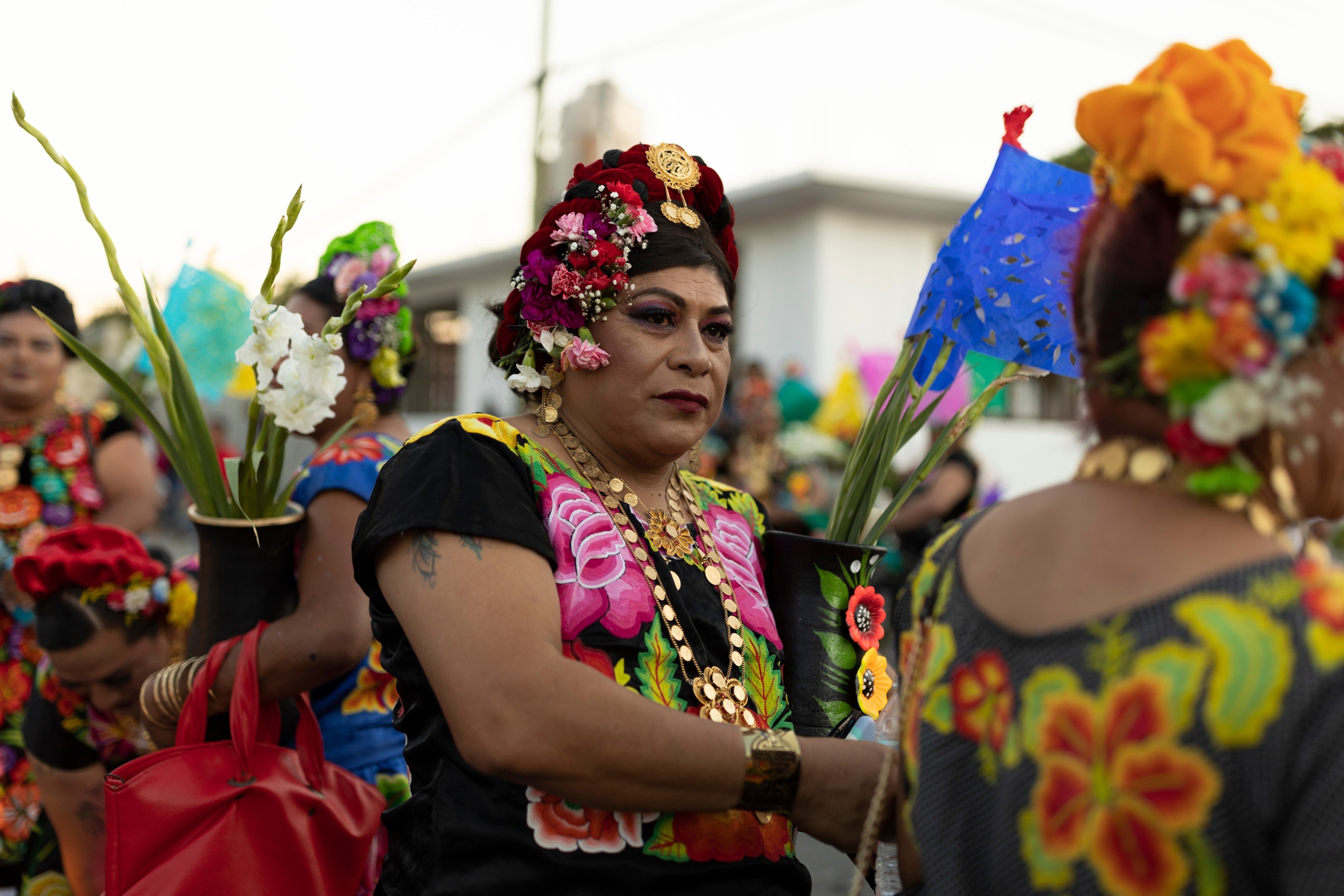  Regada de las Muxes, a parade on the streets of Mexico. The muxe (pronounced Moo-shay) are Zapotec people who view themselves as neither man nor woman, but instead a distinct “third gender”. Photo: Shutterstock