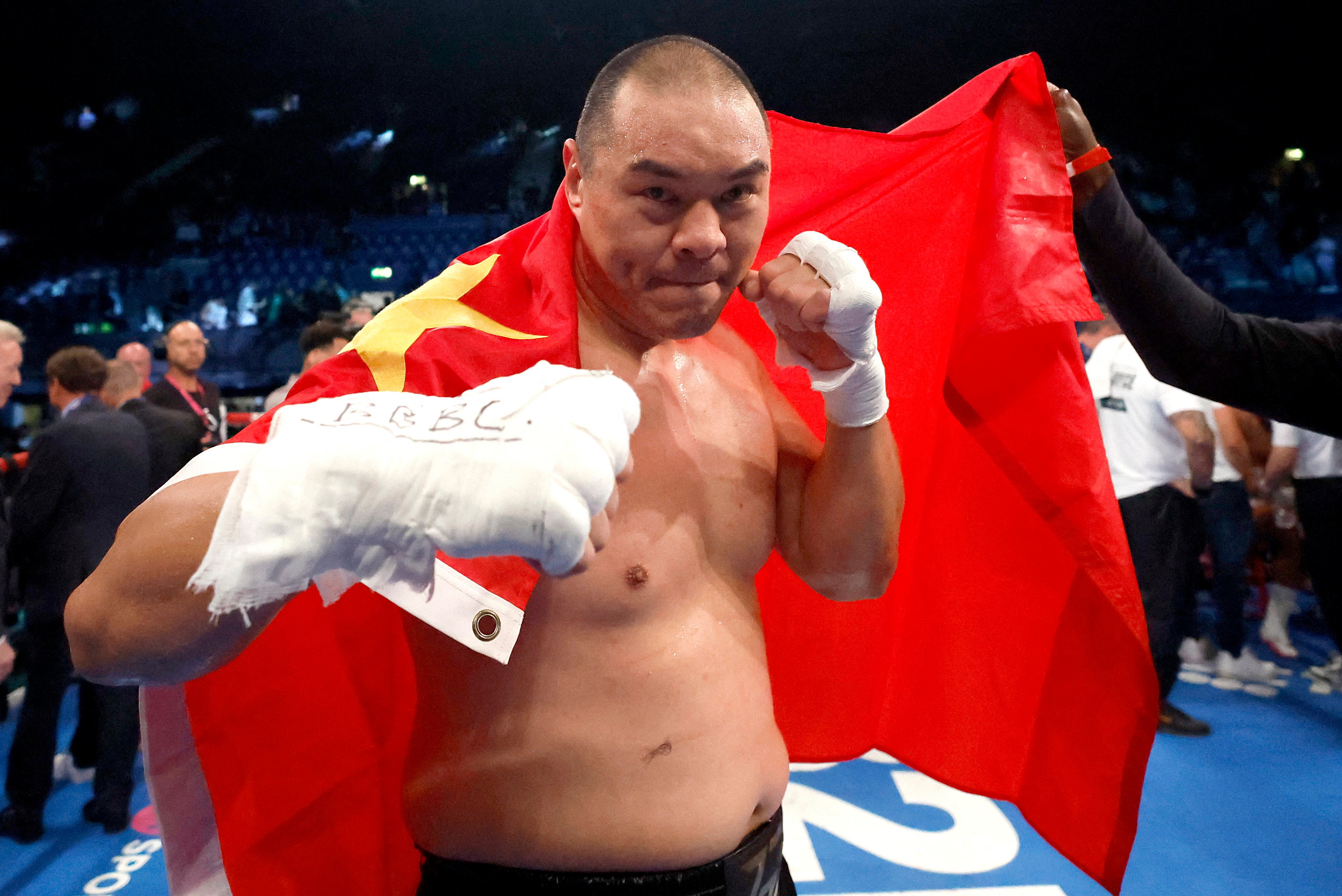 Zhang Zhilei will take on Joseph Parker in Riyadh on March 8. Photo: Reuters